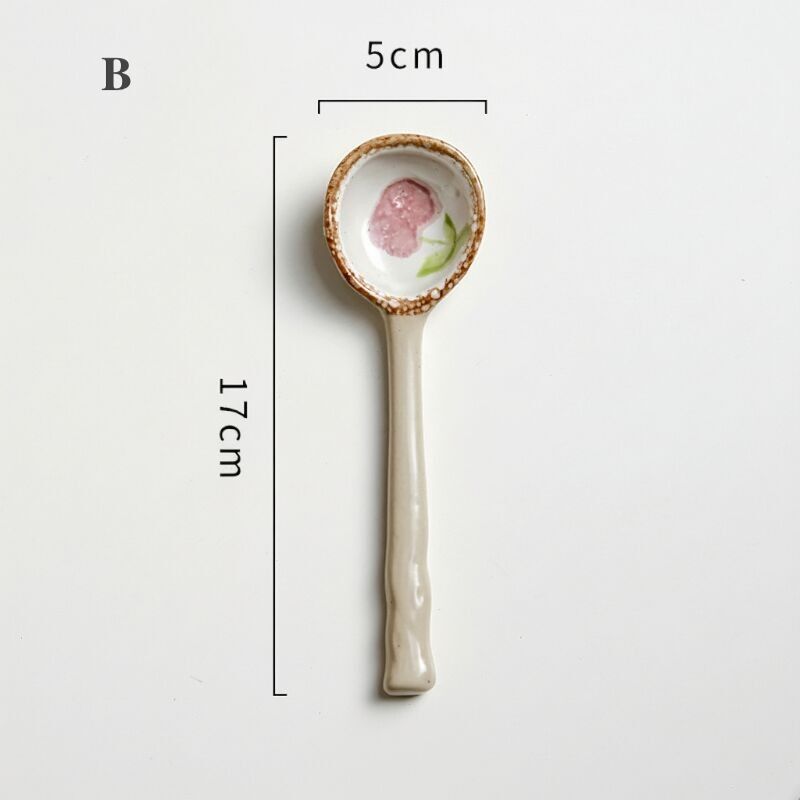 Japanese-Style Ceramic Soup Spoon | Tableware