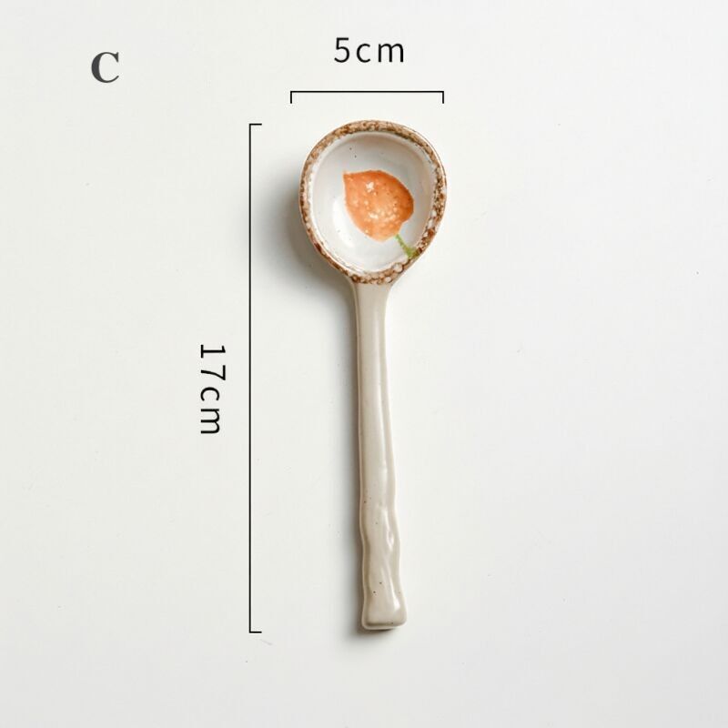 Japanese-Style Ceramic Soup Spoon | Tableware