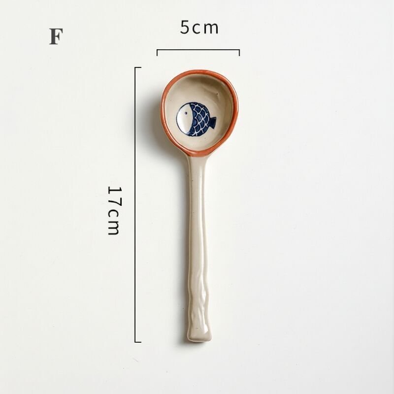 Japanese-Style Ceramic Soup Spoon | Tableware