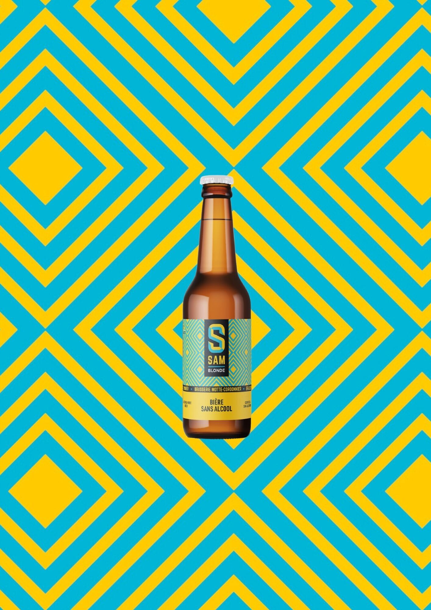 Bière SAM Blonde Sans Alcool 0°33cl