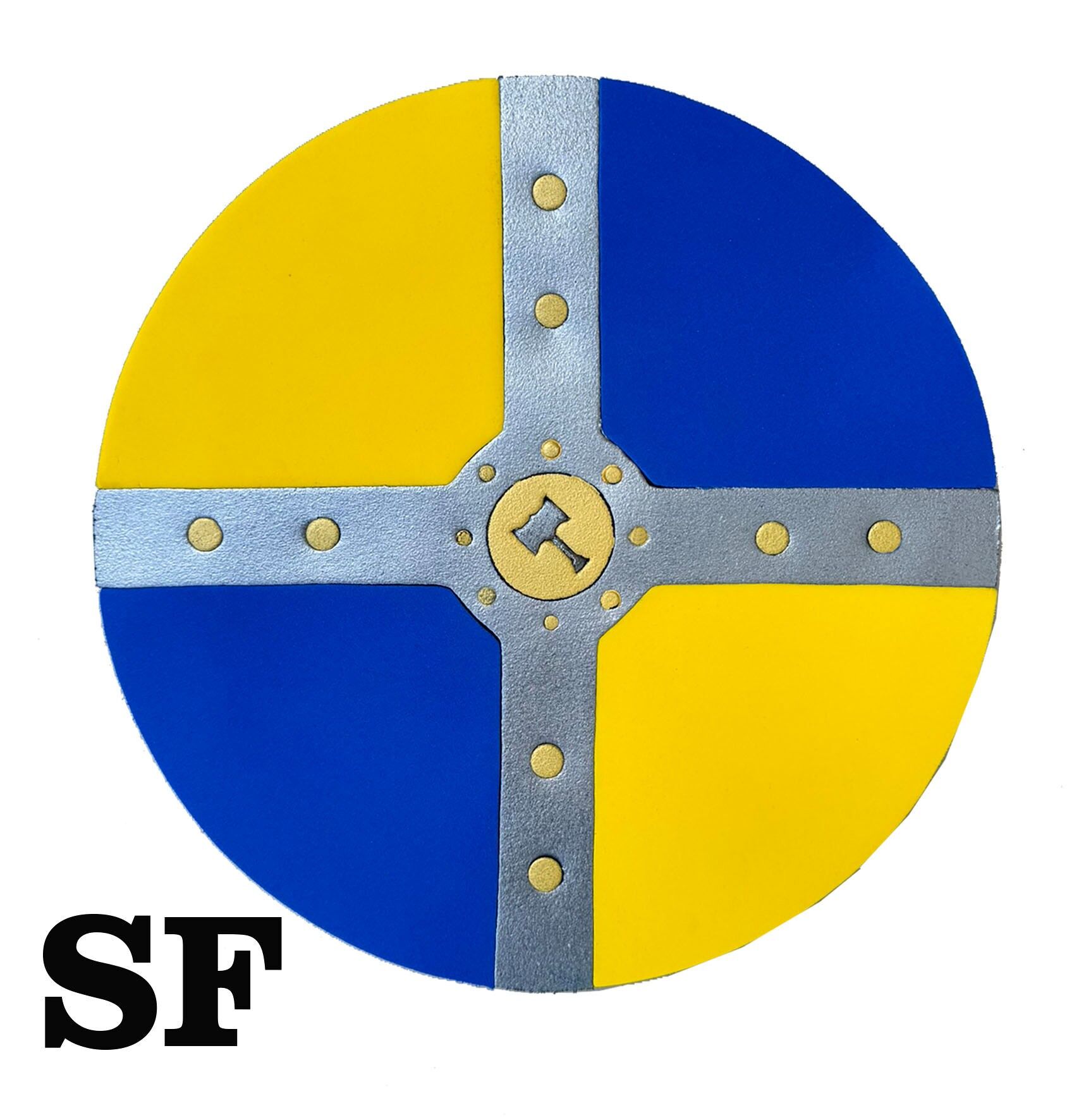 SOFTIK VIKING SHIELD BLEU/JAUNE - ST760