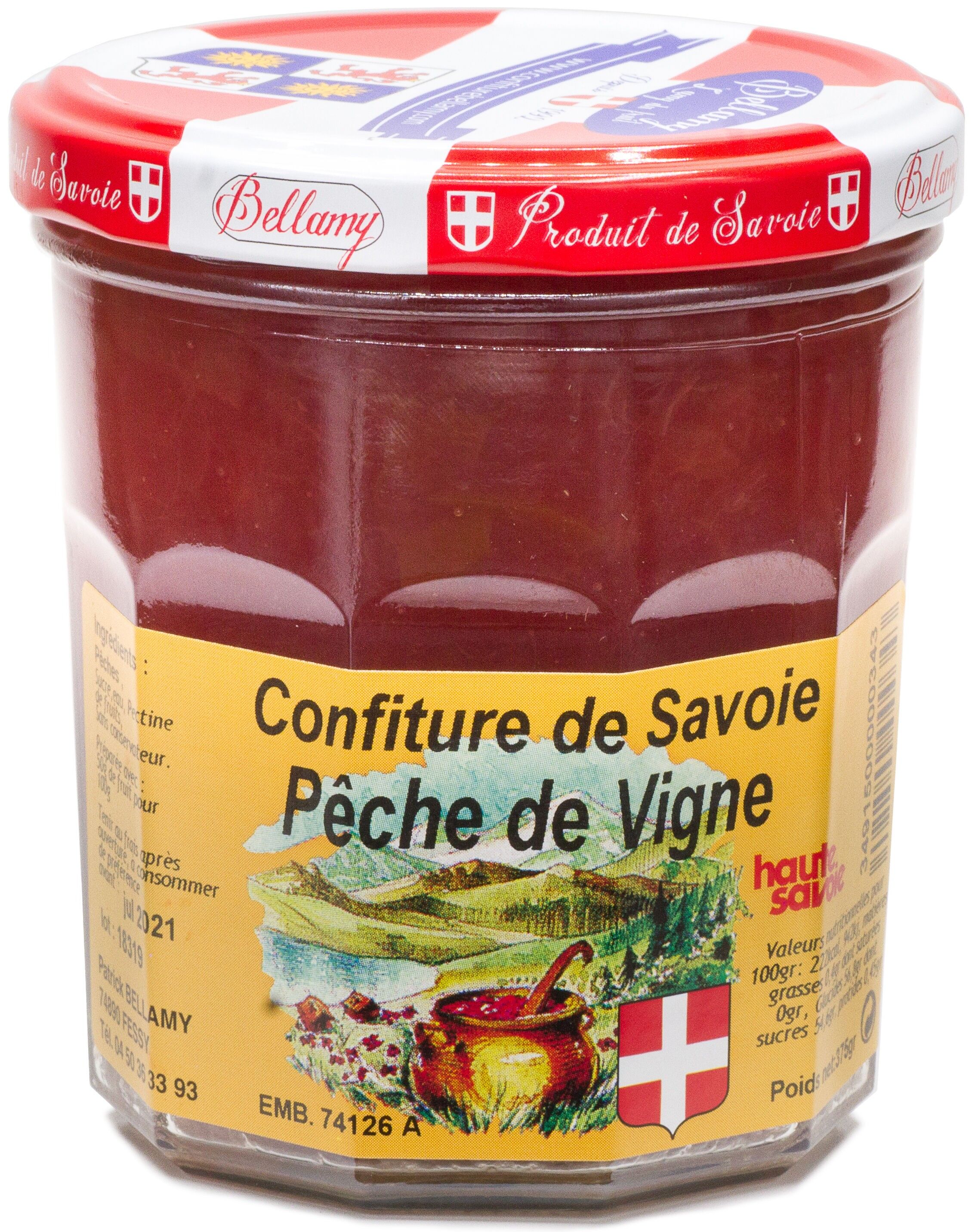 Confiture de Pêche de Vigne (à l'unité)