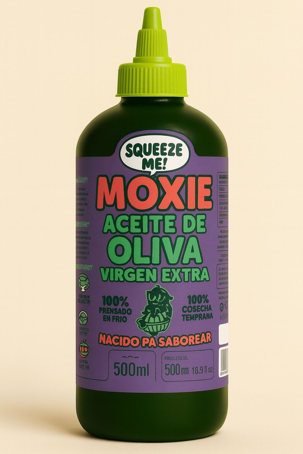 Moxie Extra Virgin Olive Oil Squeeze Format 500ml (Finishes)