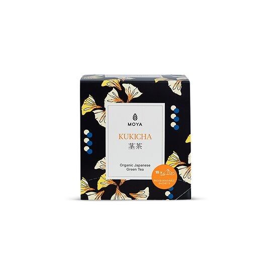 Té verde japonés orgánico Moya Kukicha en bolsitas de 15 x 1,5 g