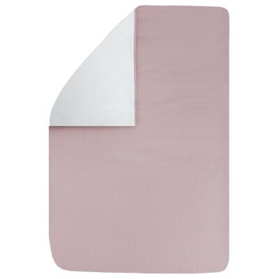 dekbedovertrek Pique oud roze 60x80