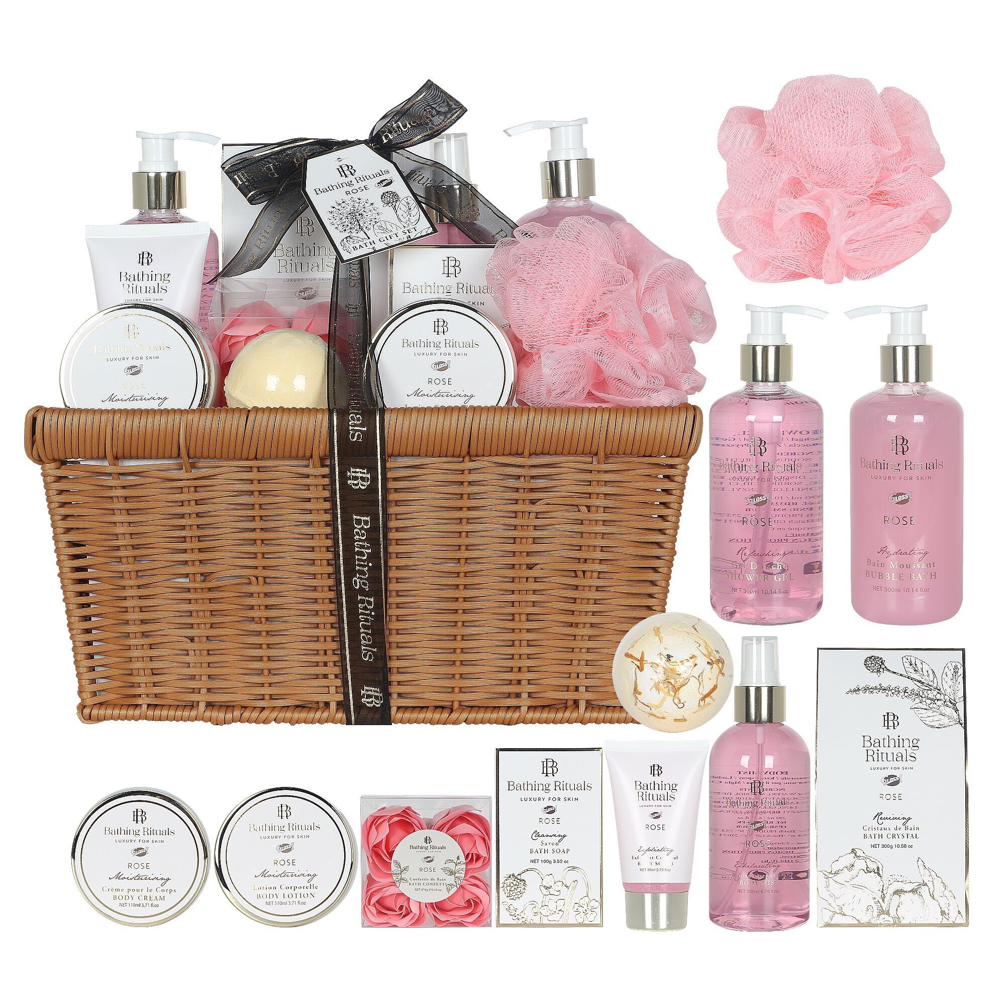 BATHE In Nature Wicker Bath Basket