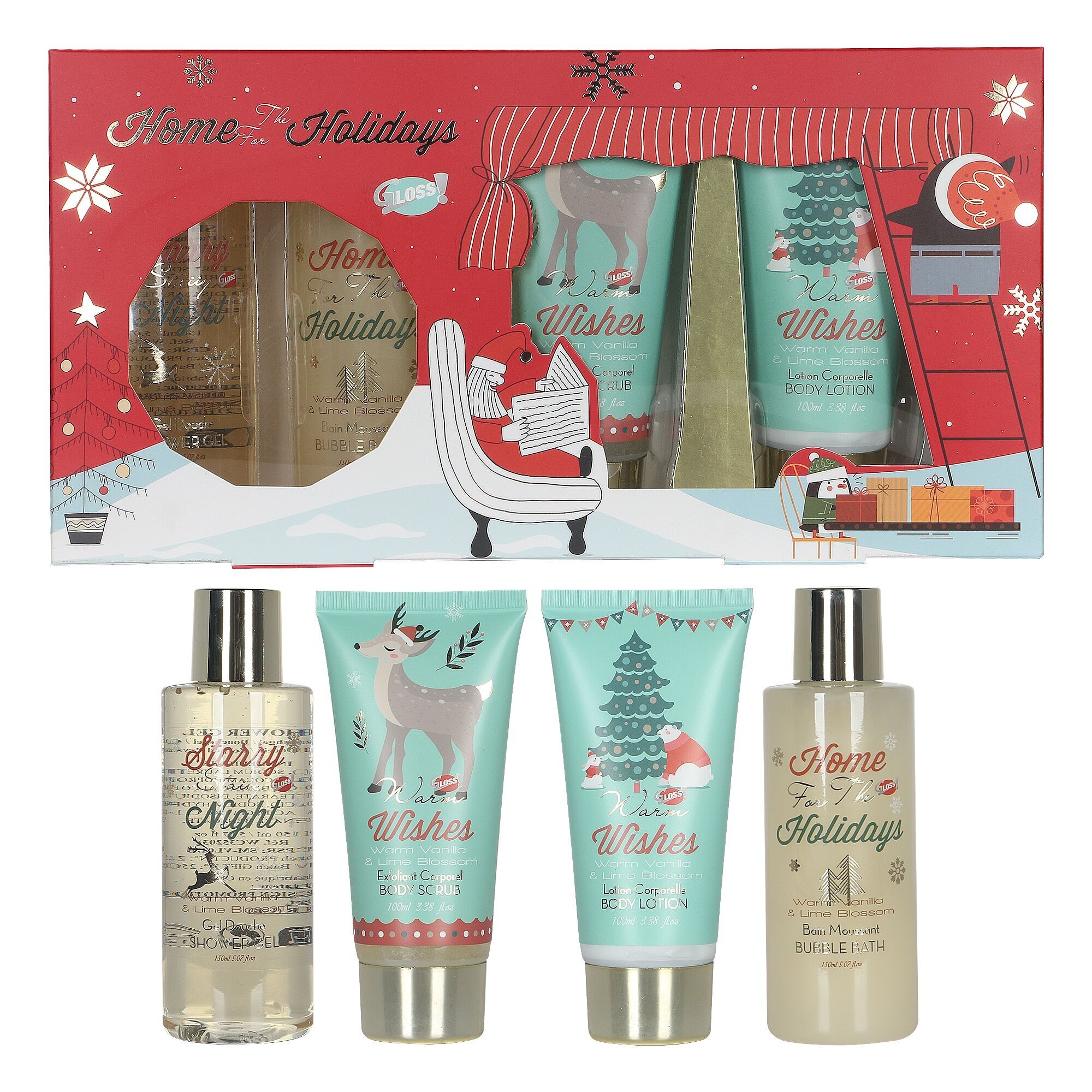 Home Holidays - Home Holidays 4-Piece Bath Gift Set