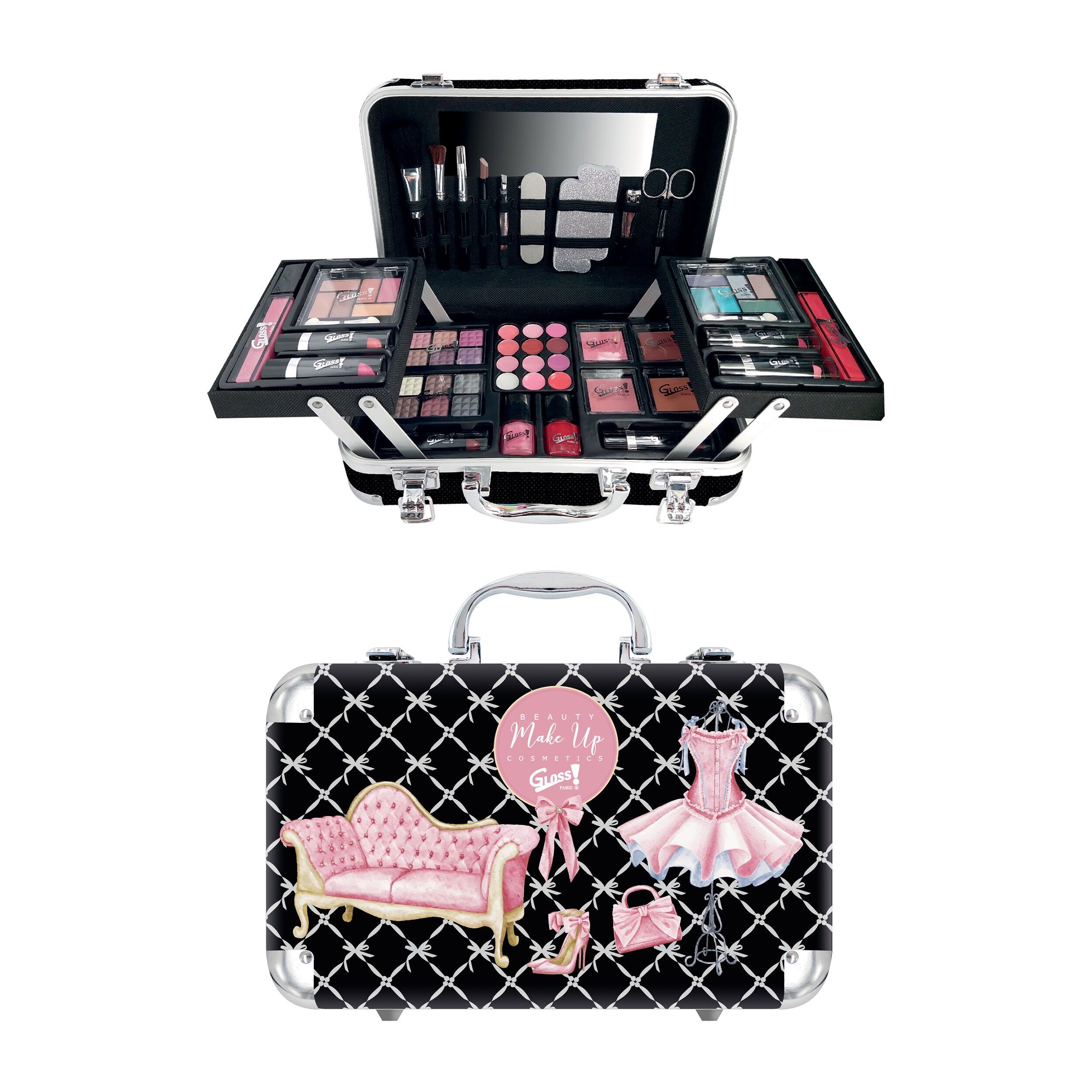 GLAM MAKEUP CASE JEWELRY BOX