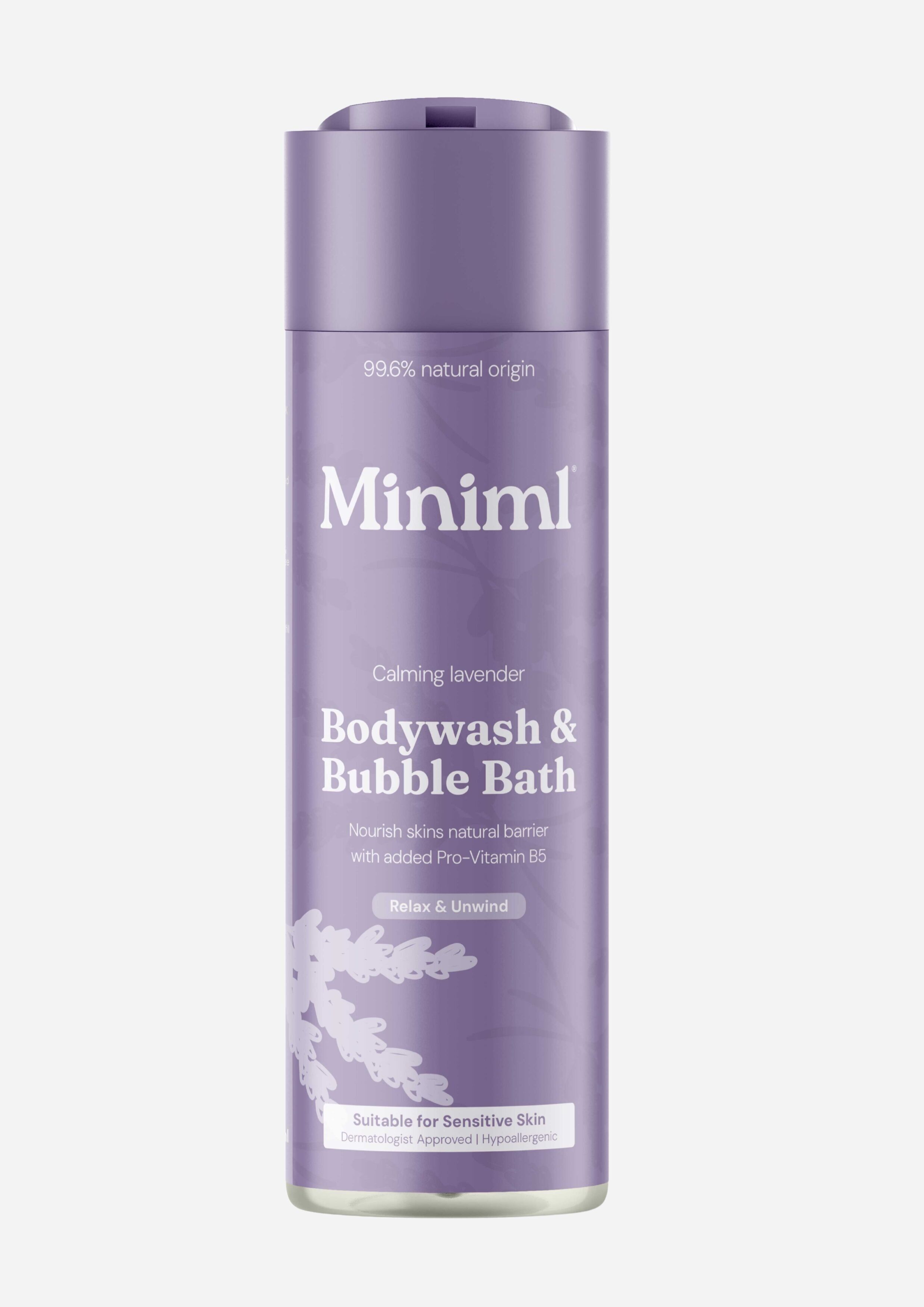 6 x 400ml Bodywash + Bubblebath - Calming Lavender
