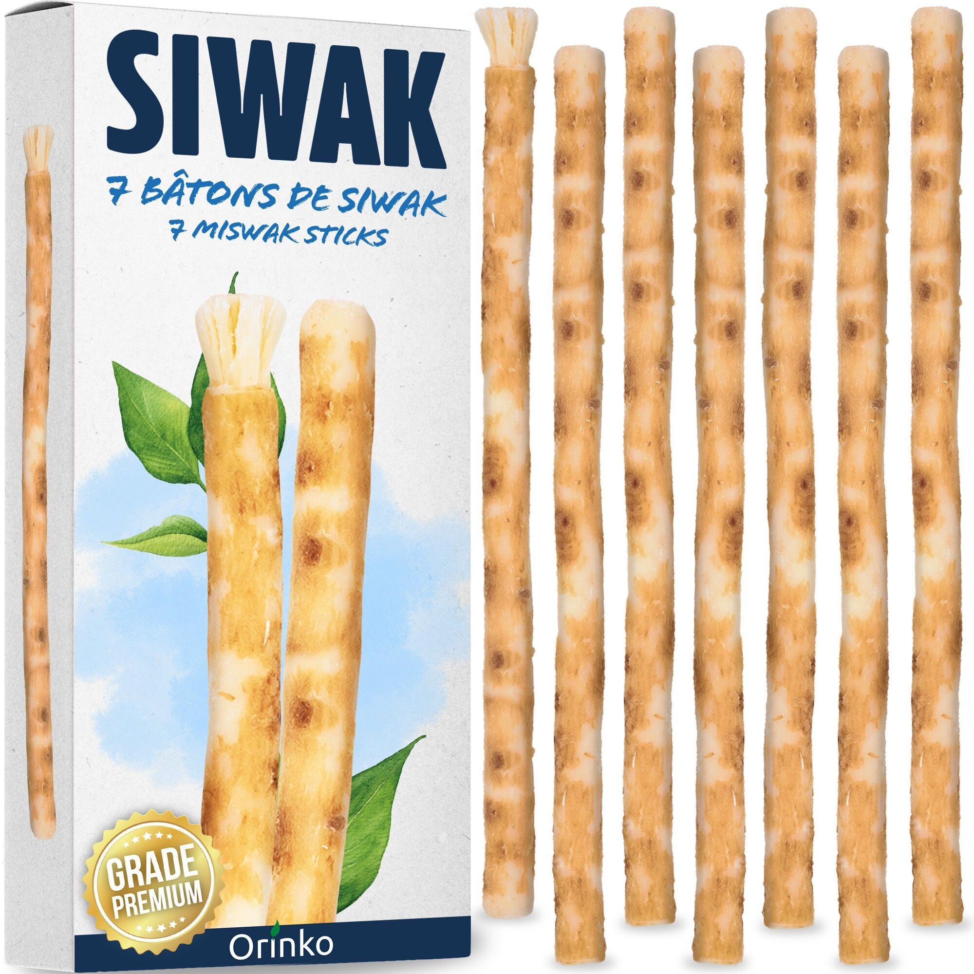 Siwak (Miswak) Sticks x7 - 100% Natural Toothbrush