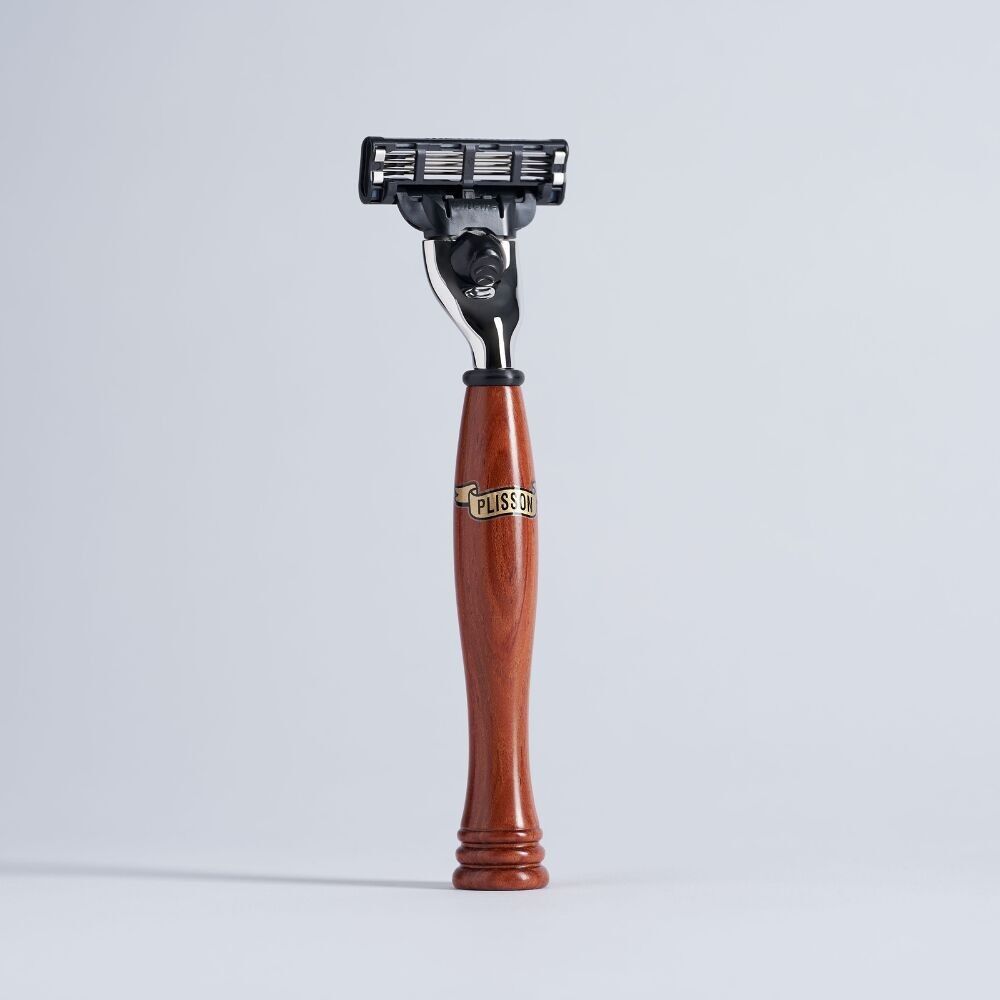 Navaja Mach3 de madera de bubinga