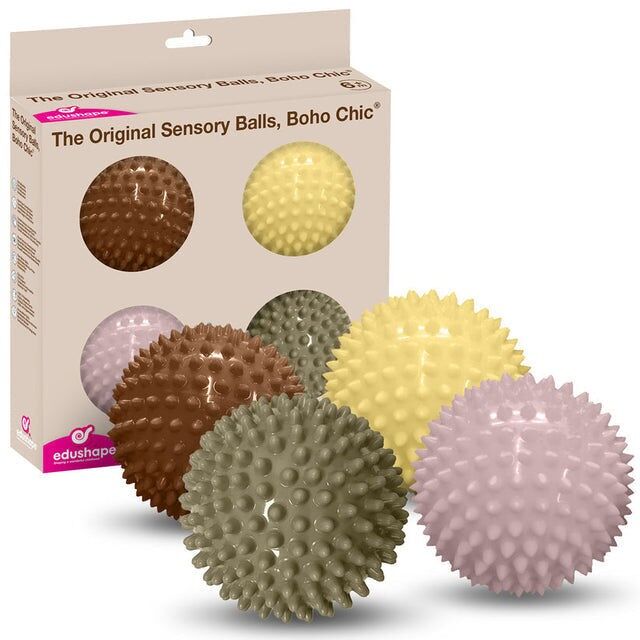 Palla sensoriale da 10 cm (confezione da 4) - Boho Chic