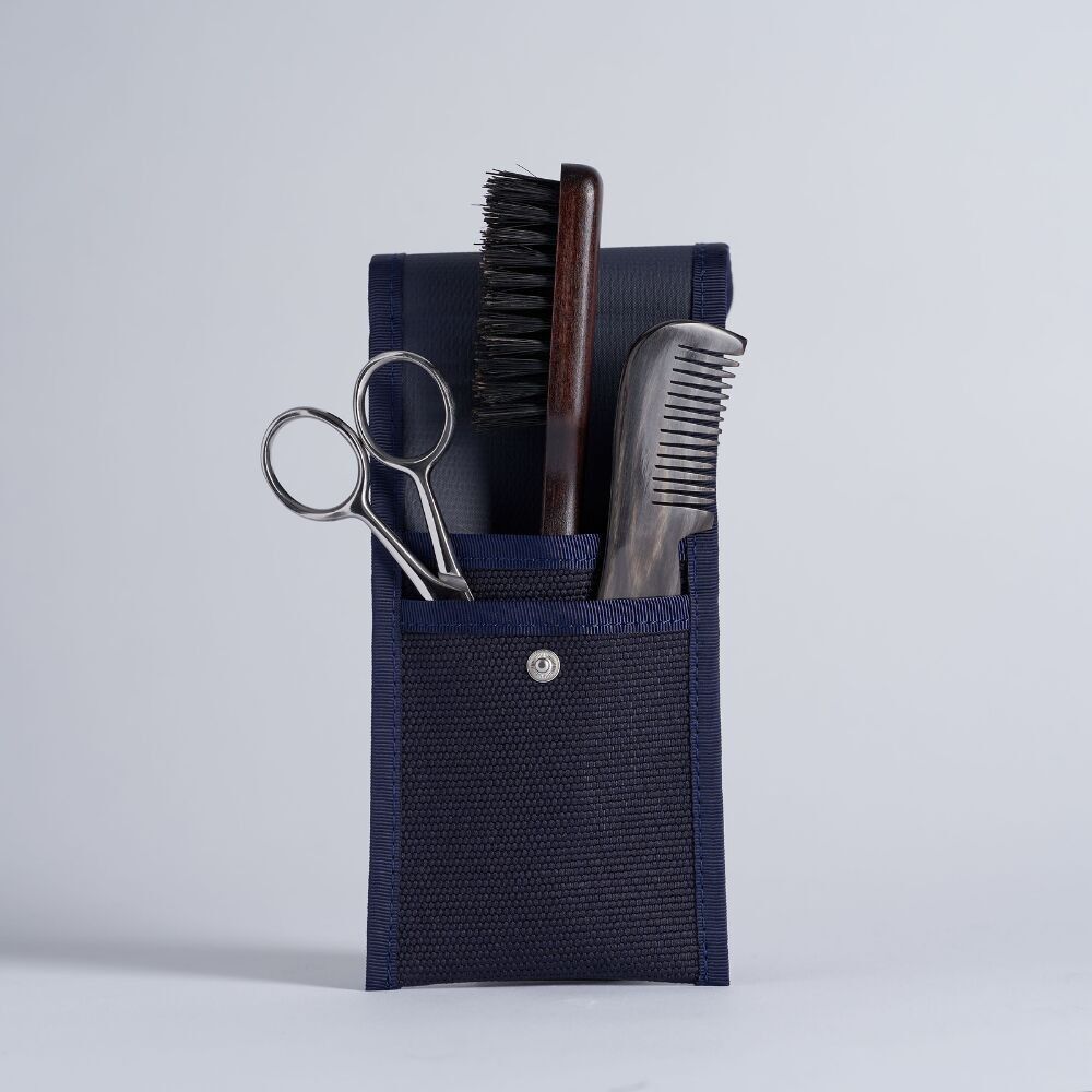 Trousse Barbe et Moustache : Peigne, Brosse et Ciseaux