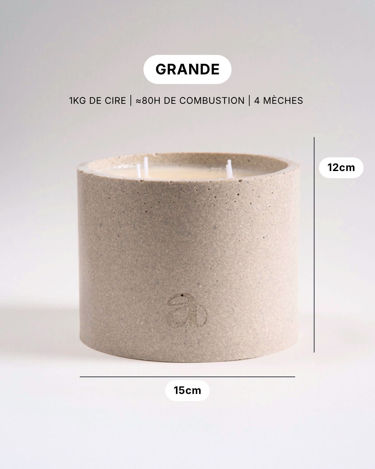 Peony scented candle (1kg) - Gift - summer