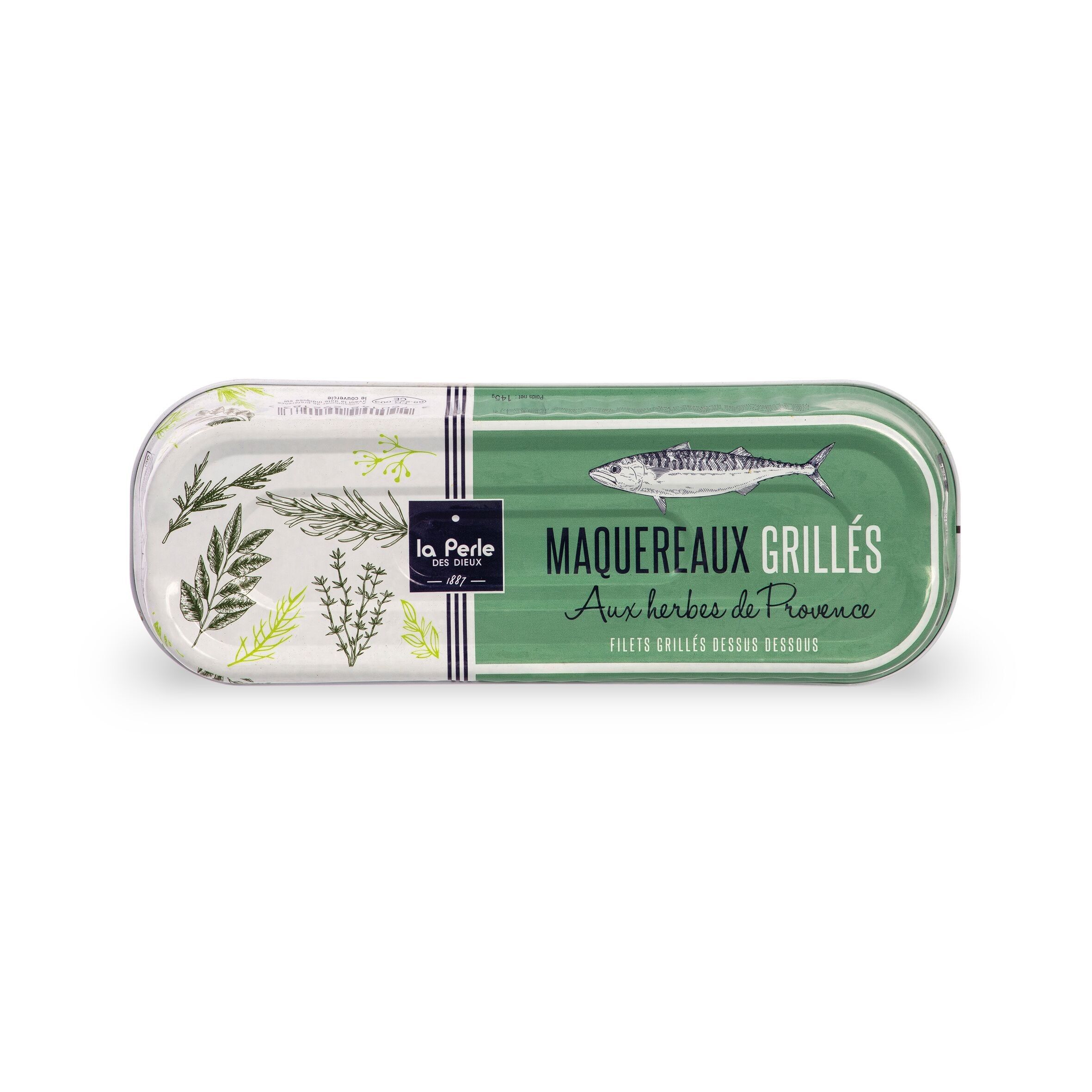 Grilled mackerel fillets with herbs de Provence