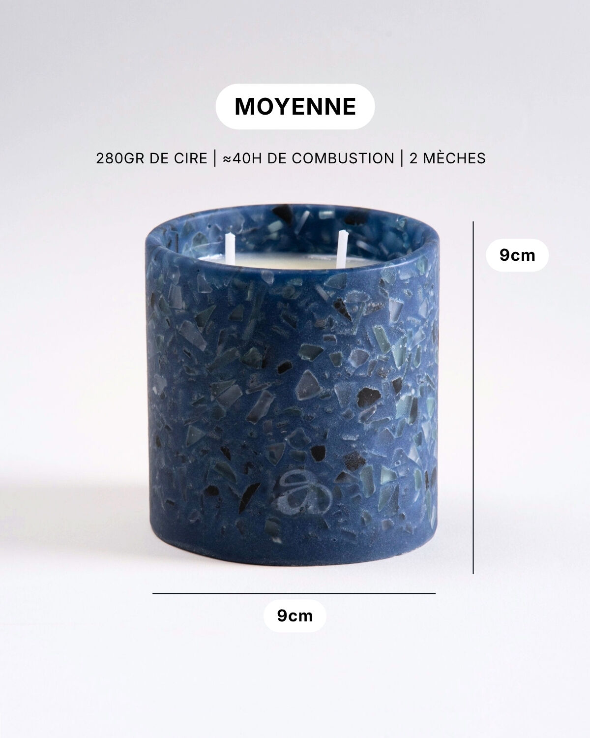 Bougie parfumée Fleur de Lin (280gr) - Cadeau - été