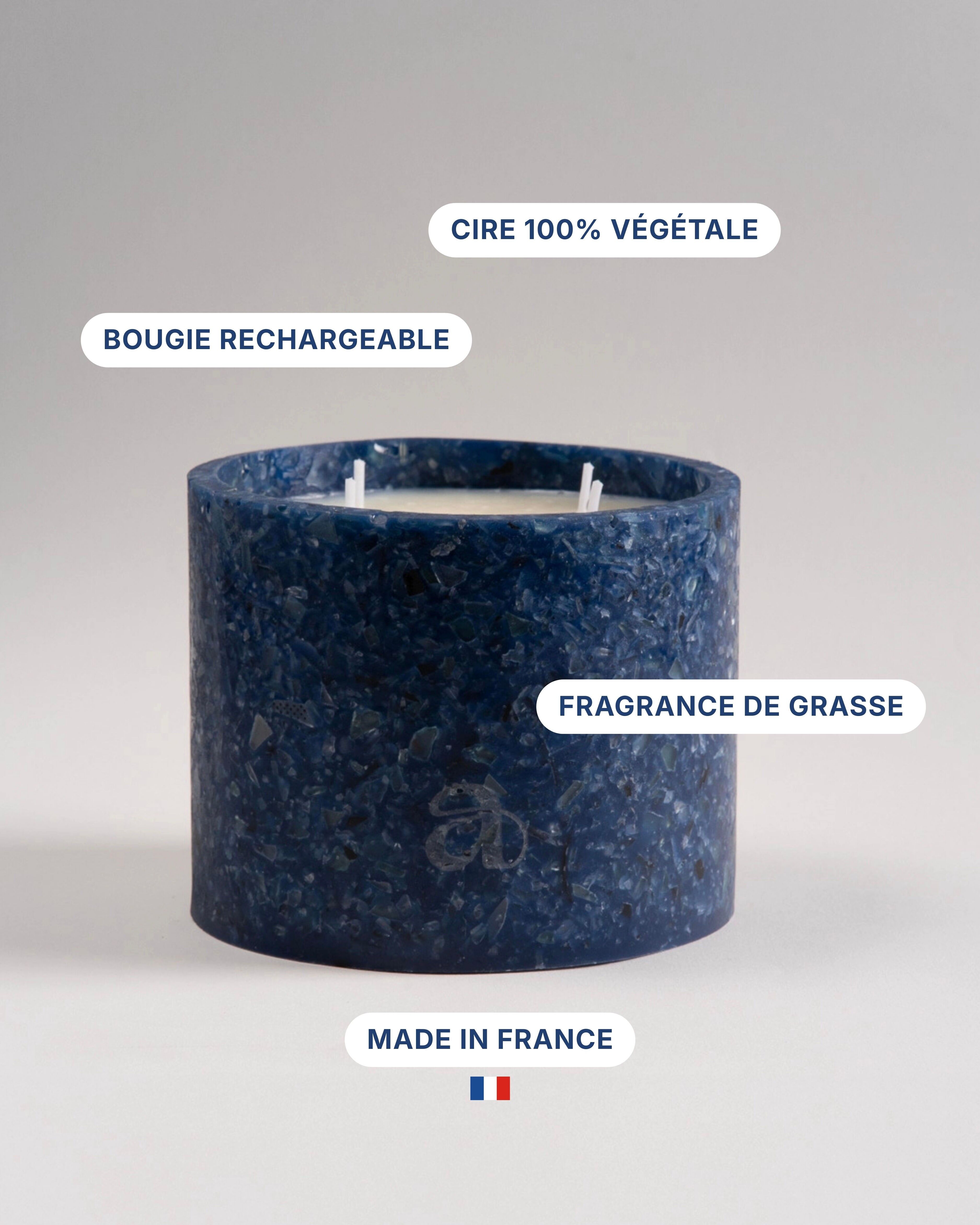 Candela profumata ai fiori di lino (1 kg) - Regalo per la festa della mamma