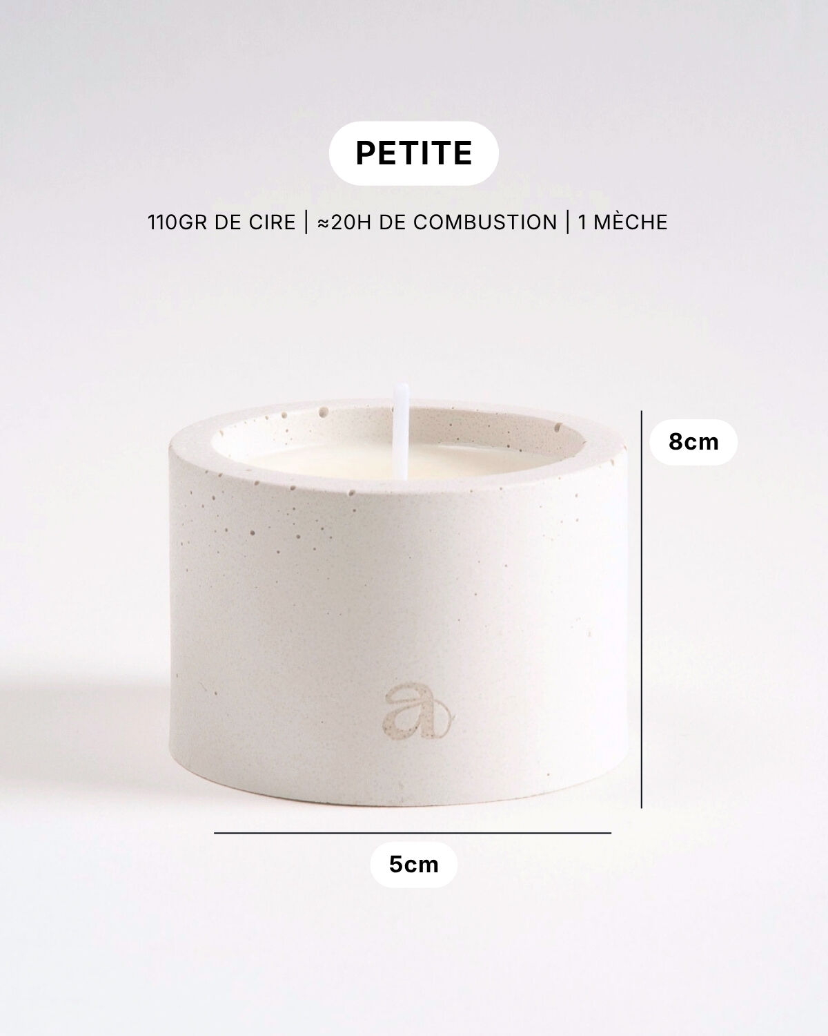 Bougie parfumée Musc blanc (110gr) - Cadeau - été