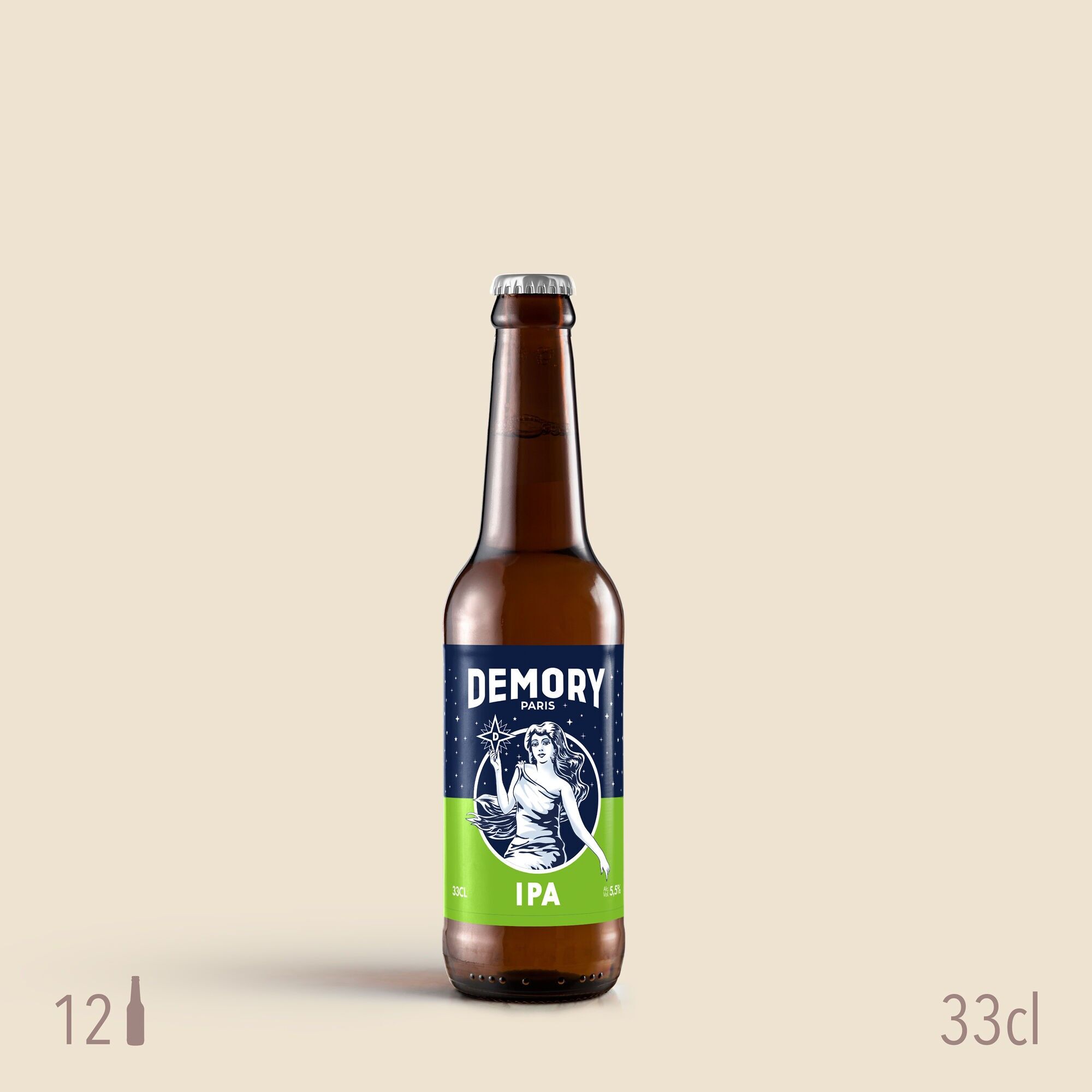 Bière artisanale IPA - 5,5% - 33cl