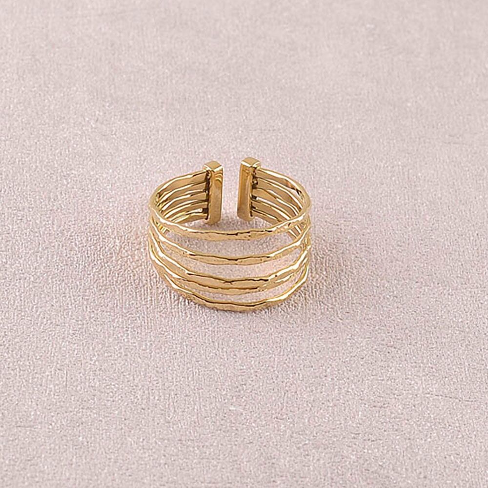 Bague - 5 anneaux texturés