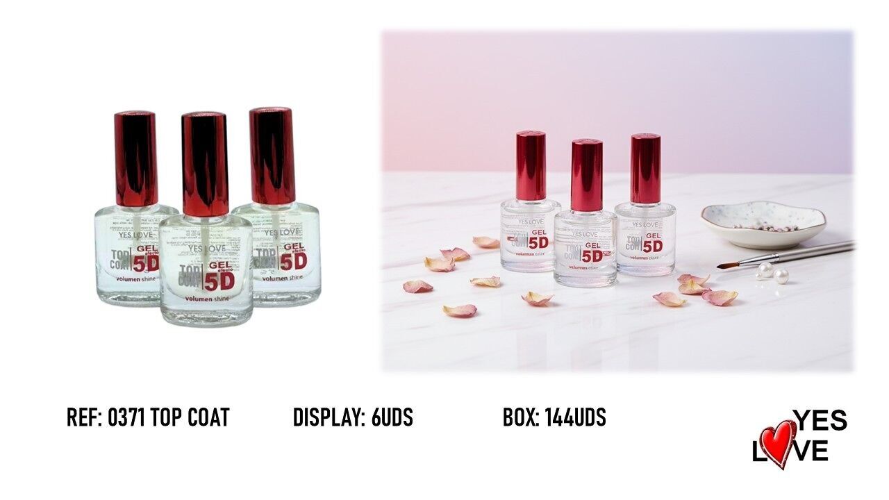 5D-Gel-Effekt-Überlack Nagellack