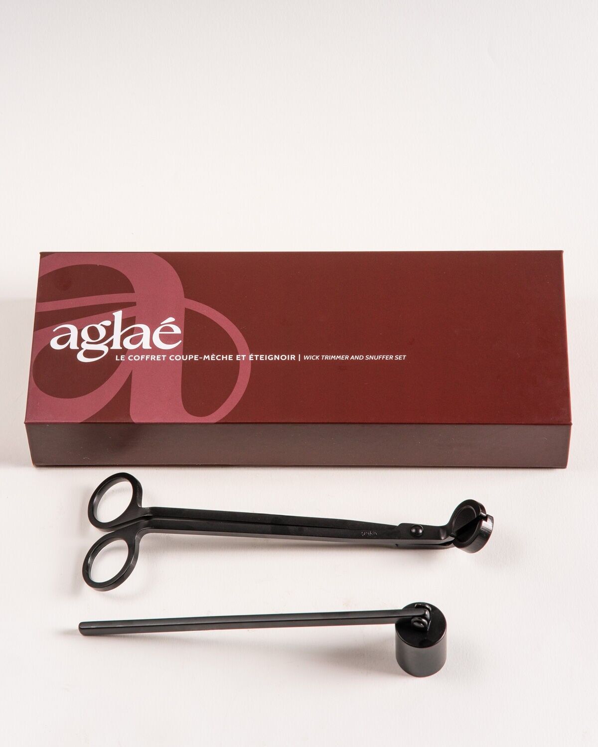 Candle wick trimmer & snuffer set