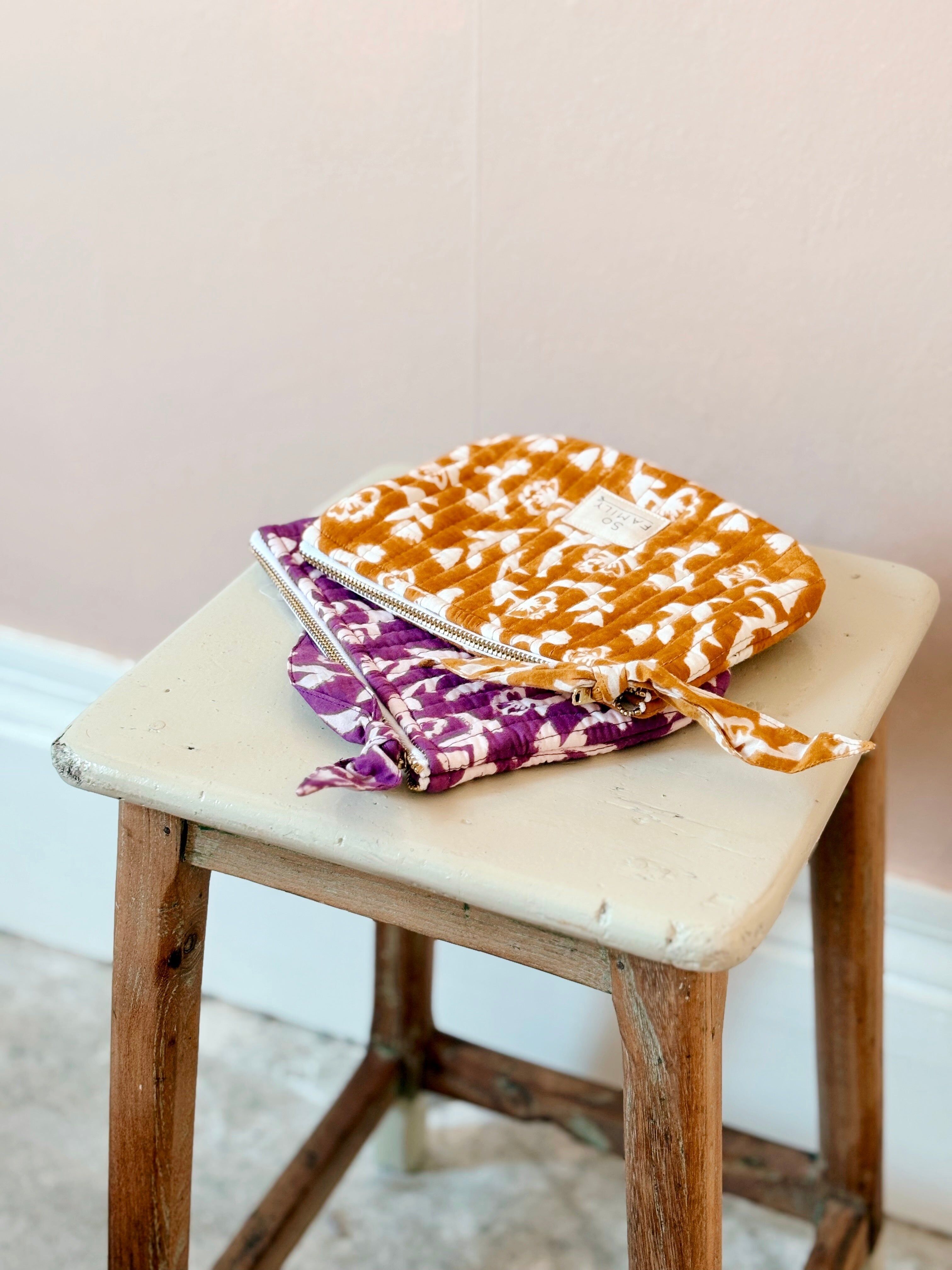 small Mumbai Saffron pouch