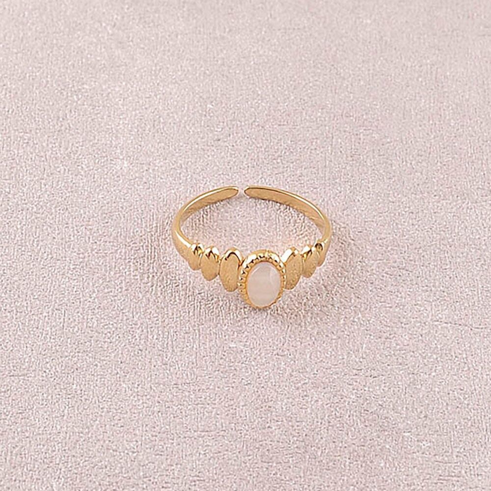 Bague - pierre naturelle ovale