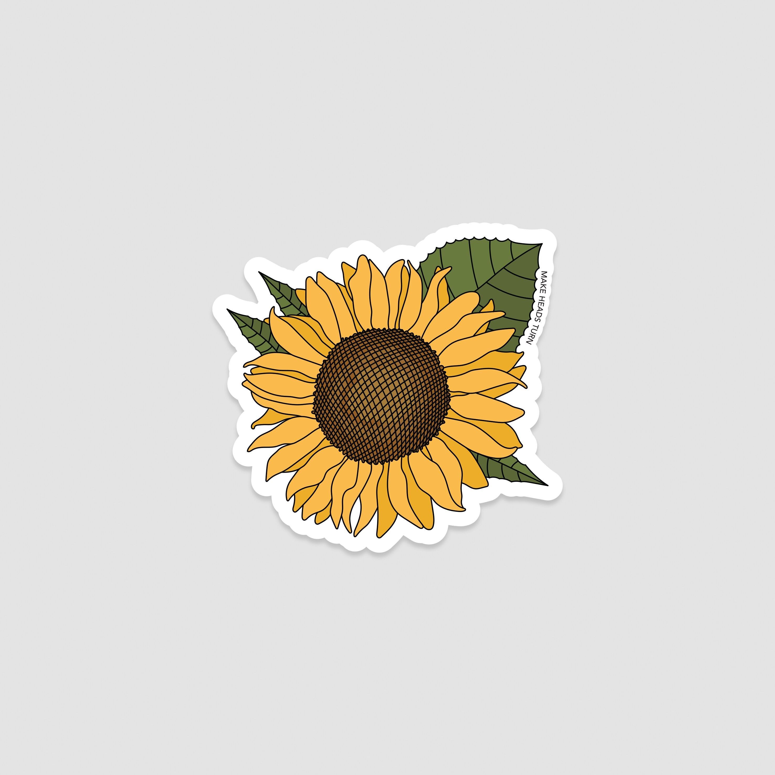 Ausgestanzter Aufkleber „Sonnenblume“