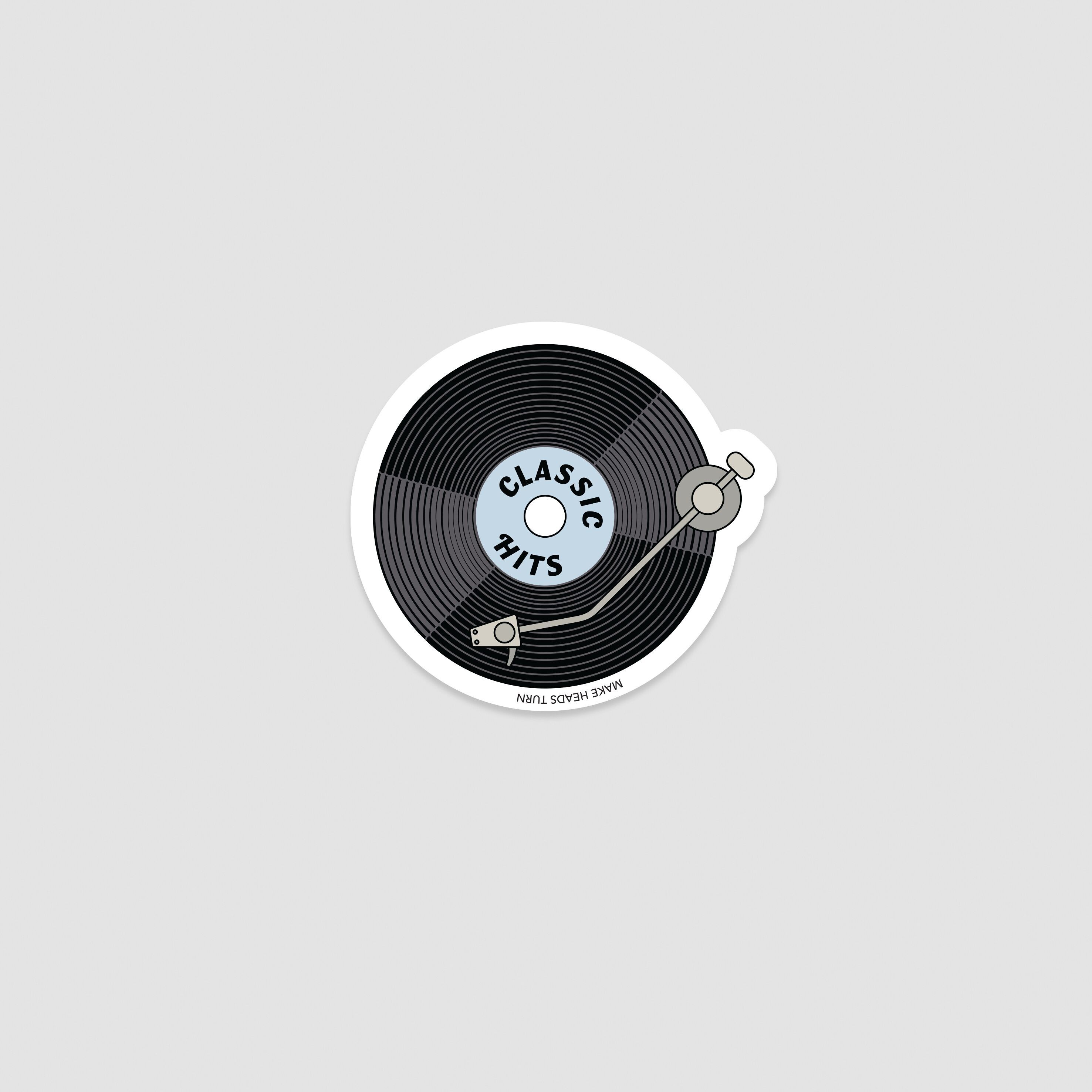 Ausgestanzter Aufkleber „Vinyl“