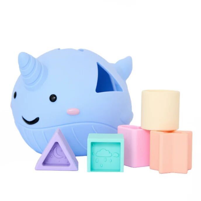 Narwal Shape Sorter - Pastel