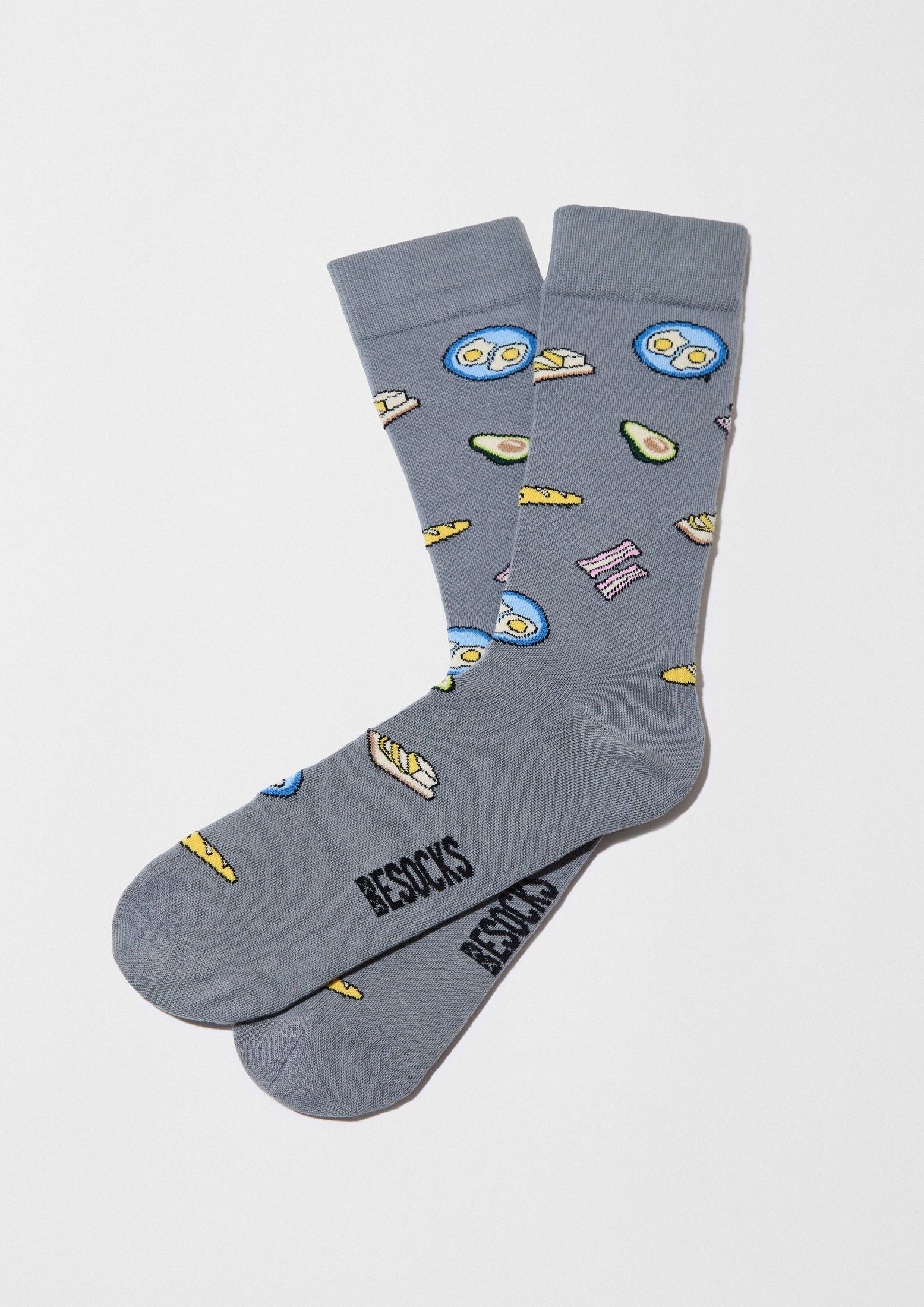 BeBrunch Gray - 100% Organic Cotton Socks
