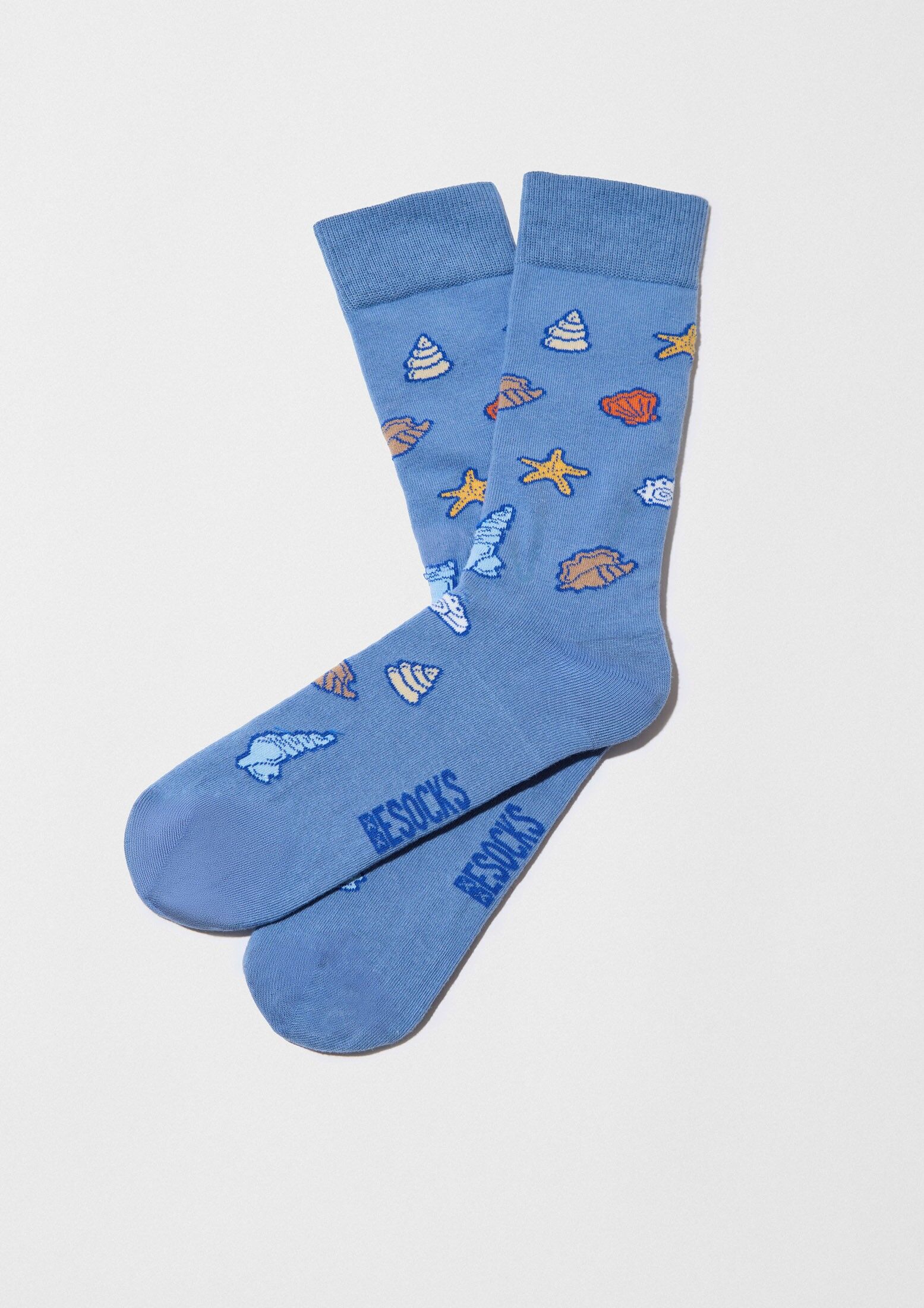BeOcean Blue - 100% Organic Cotton Socks