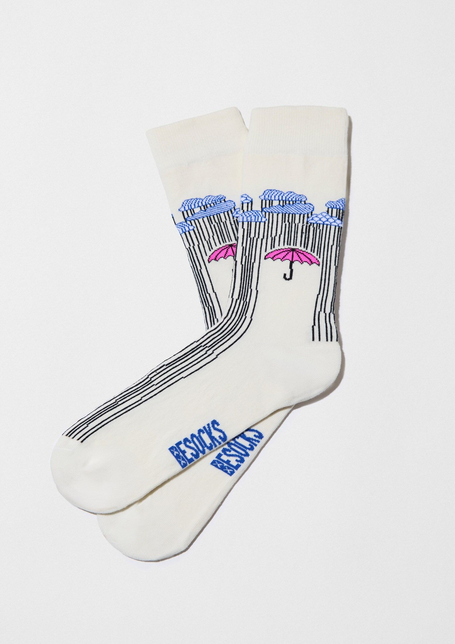 BeUmbrella Off White - 100% Organic Cotton Socks