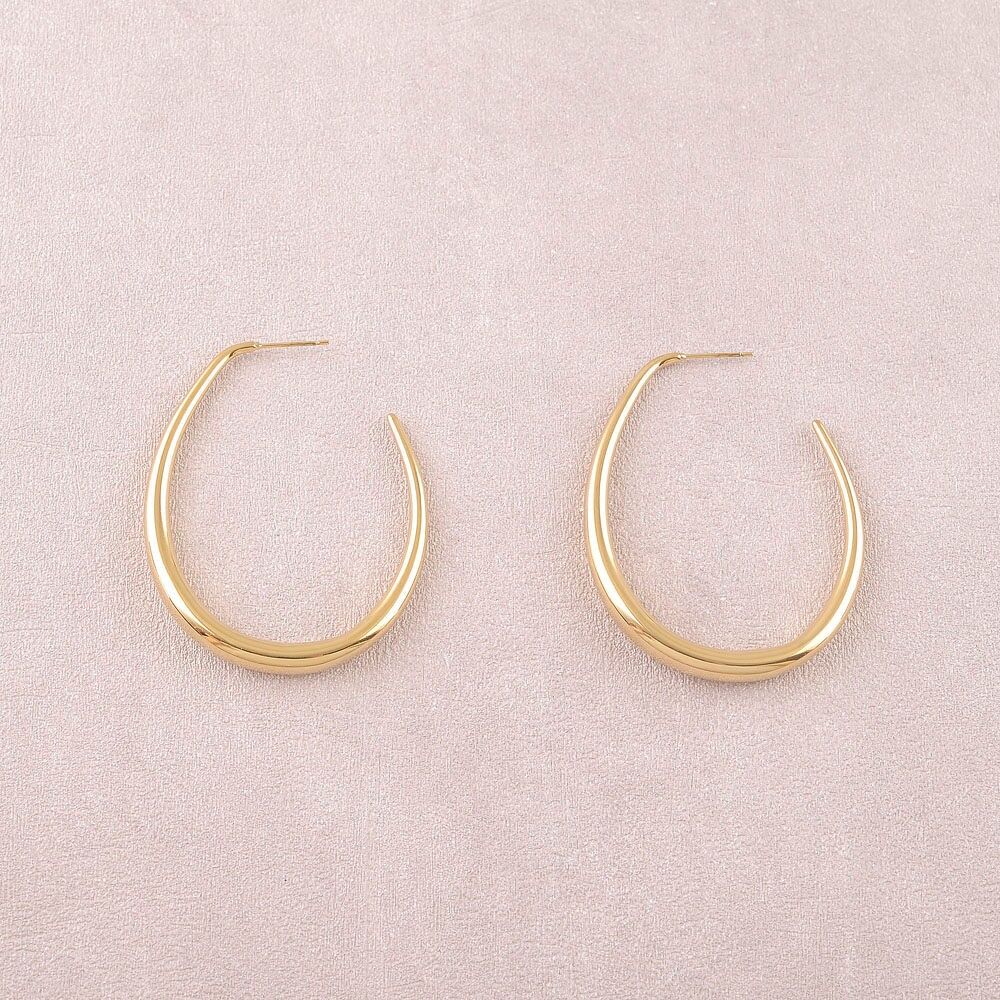 Créoles - anneau ovale 43x54mm