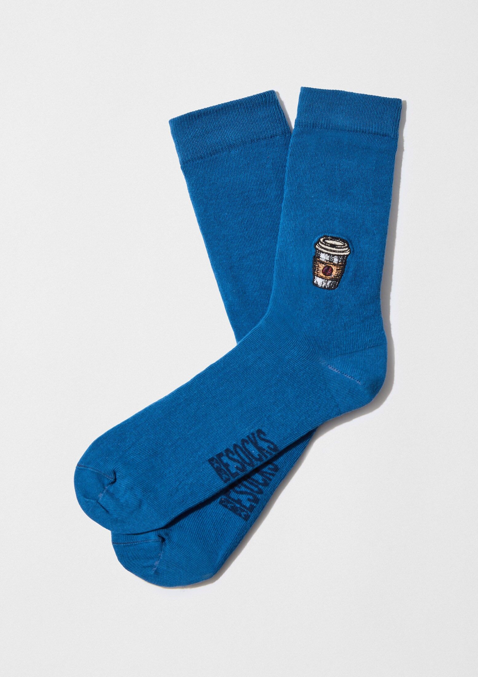BeCoffee Embroidered - 100% Organic Cotton Socks