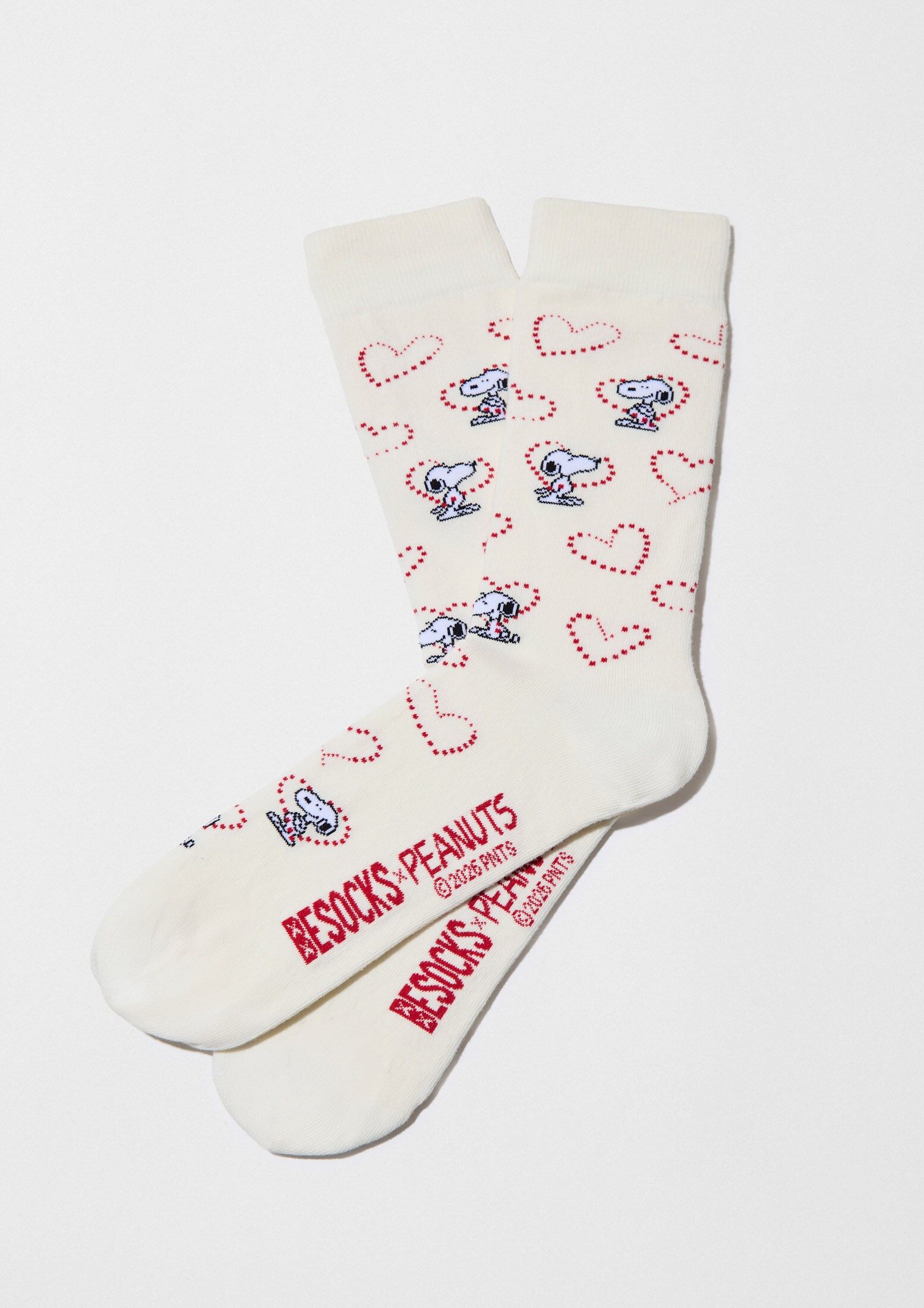 BeSnoopy Heart Off White - 100% Organic Cotton Socks