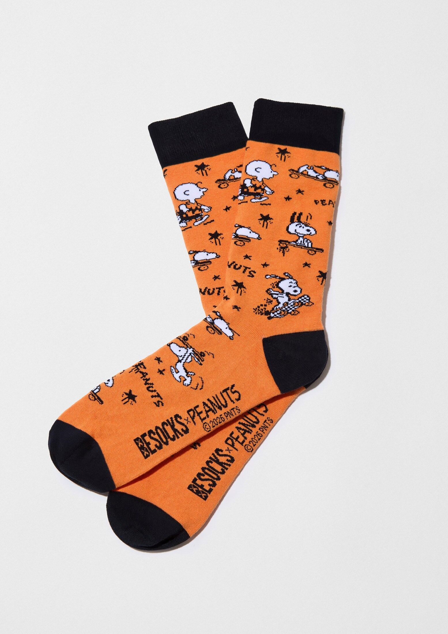 BeSnoopy Skate Orange - 100% Organic Cotton Socks