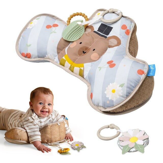 Almohada para el tiempo boca abajo con forma de oso de Taf Toys