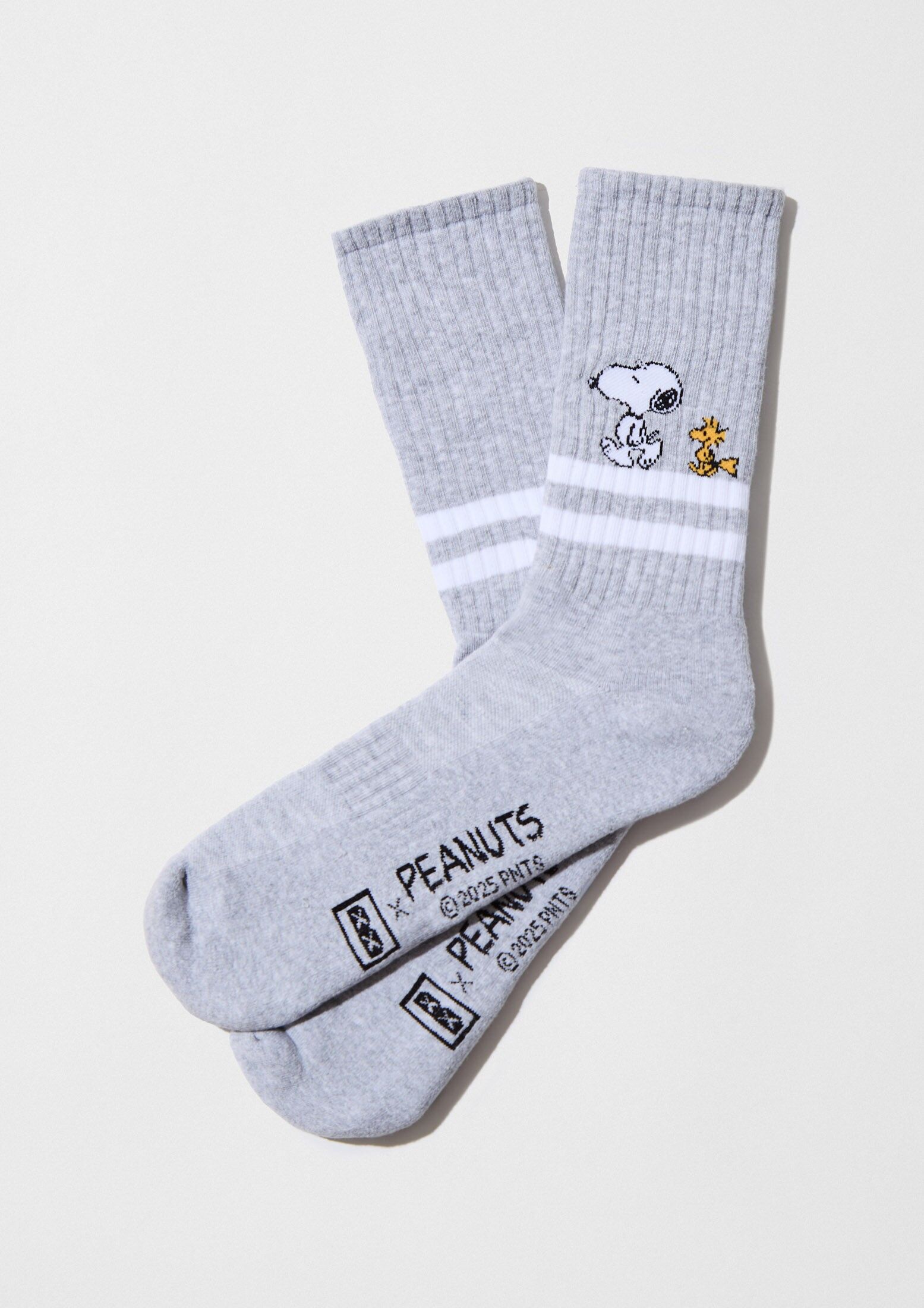 BeSnoopy Stripes Street Gray - 100% Organic Cotton Socks