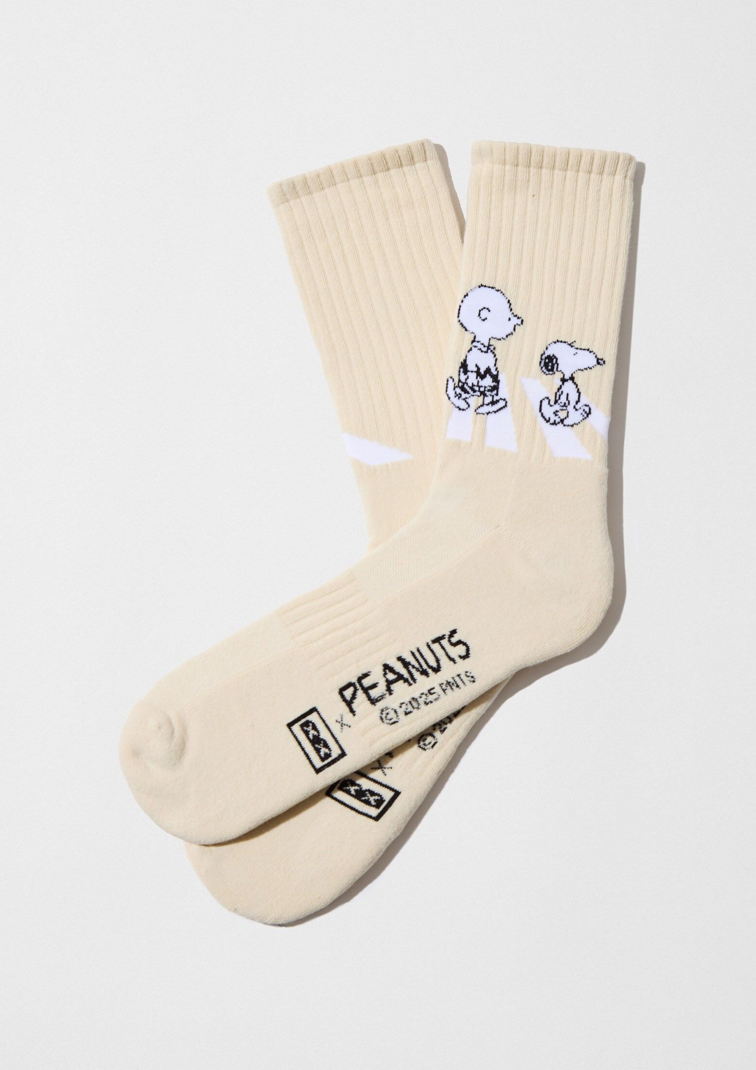 BeSnoopy Walk Street Beige - 100% Organic Cotton Socks