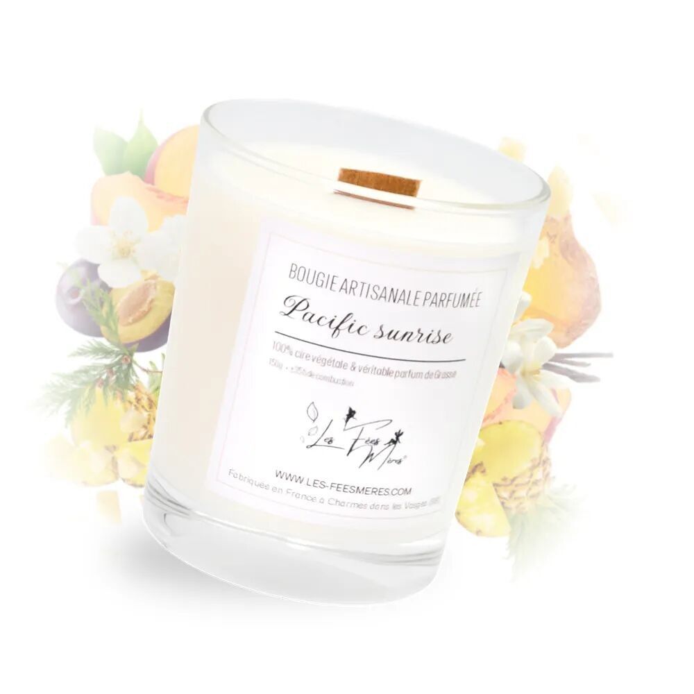 Bougie parfumée ananas pêche vanille