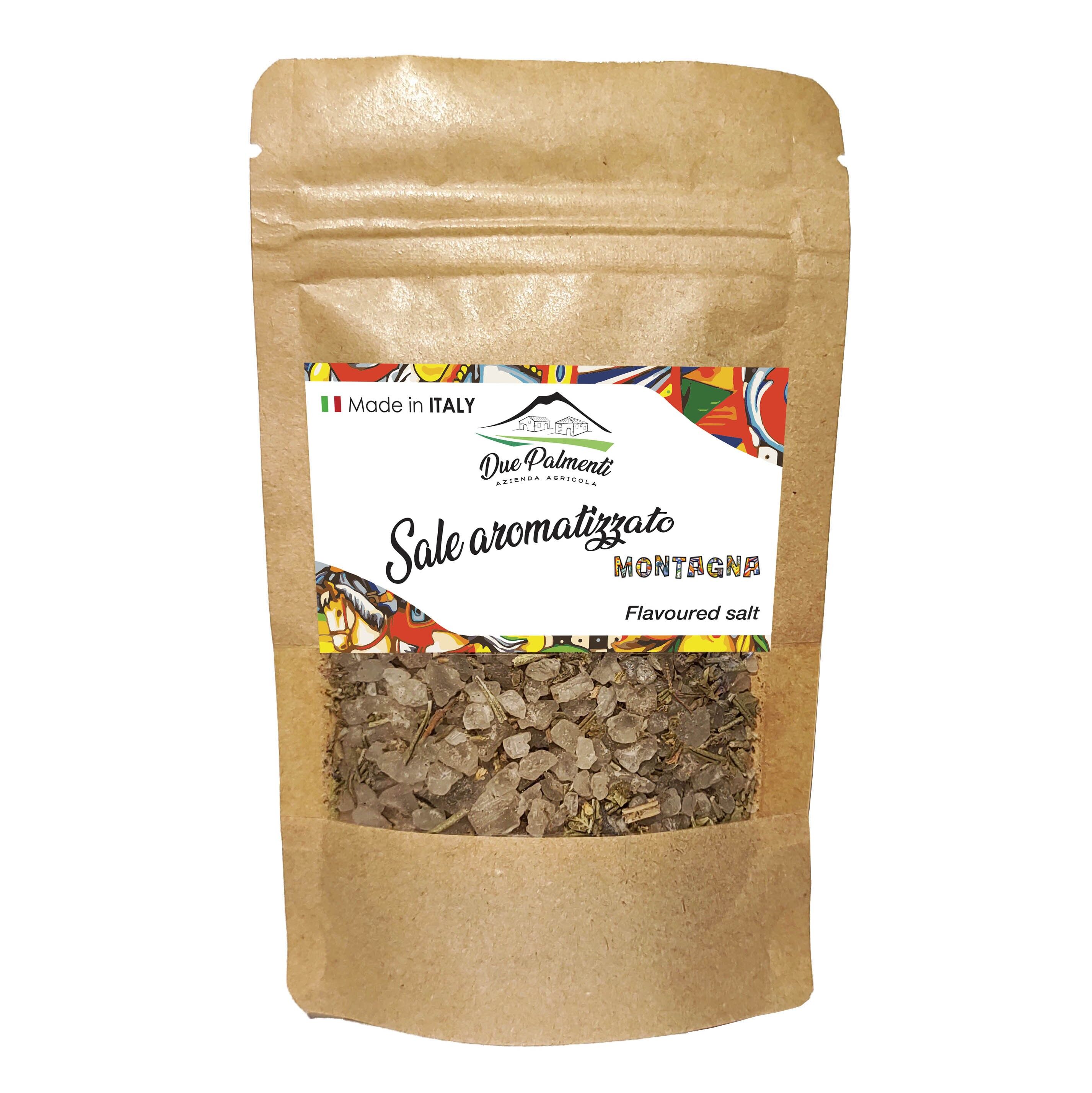 Bolsa zip de sal con sabor a MONTAÑA