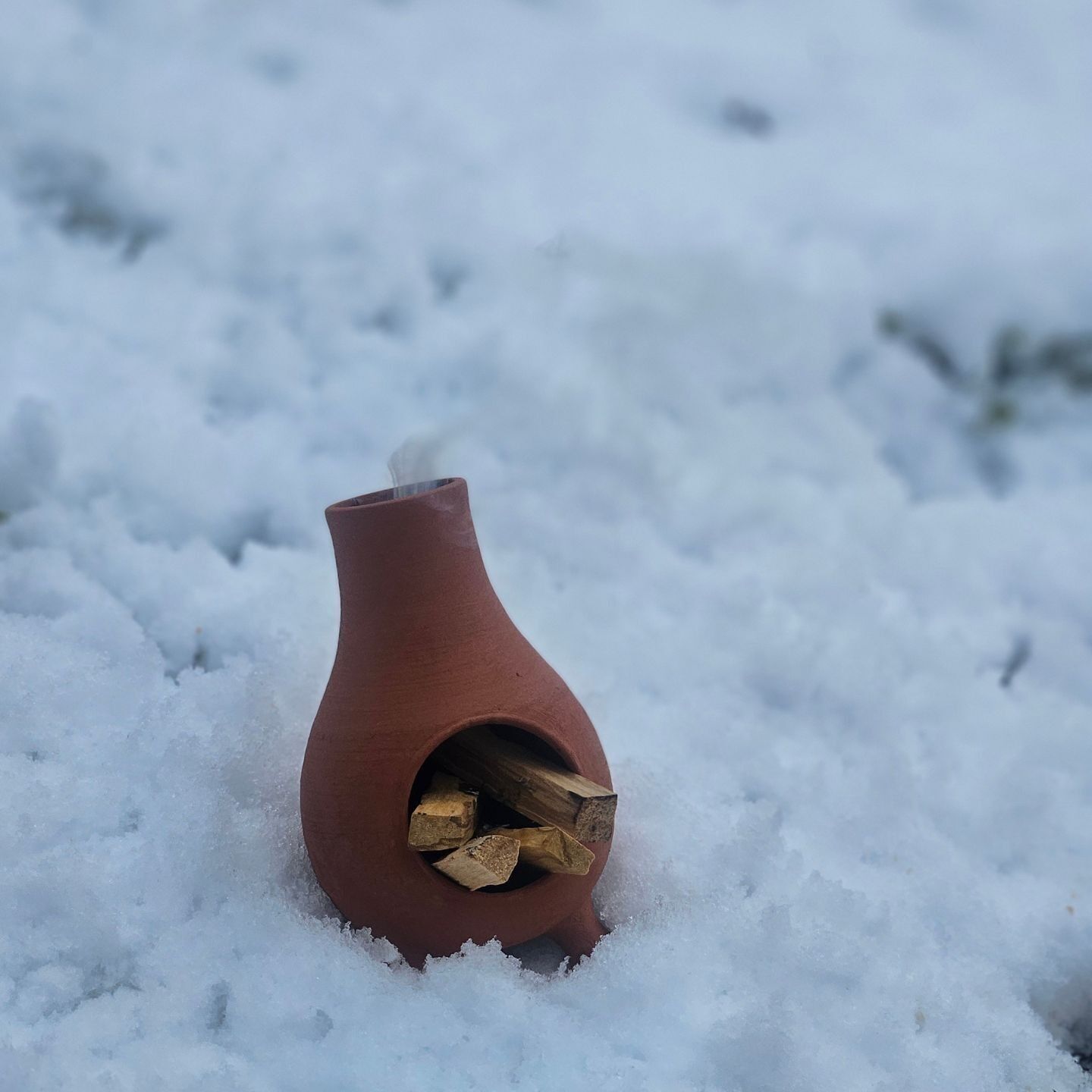 Terracotta fireplace incense burner – Handmade, artisanal model, made in France