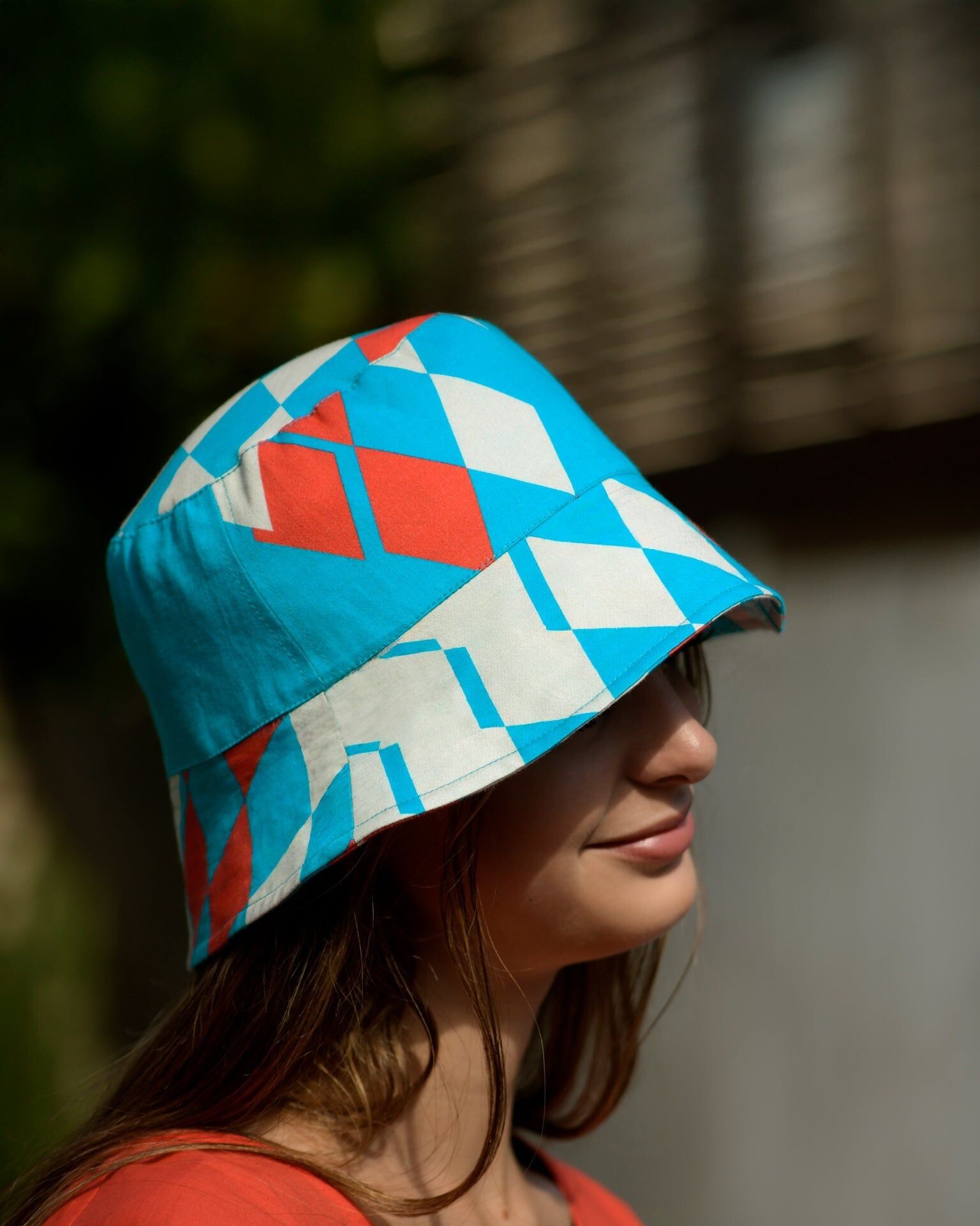 Cappello da pescatore, DIAMANTI, turchese