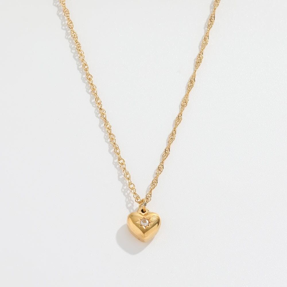 Marceau - Puffed Heart Necklace Charm