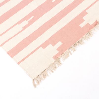 Rug pink/off-white