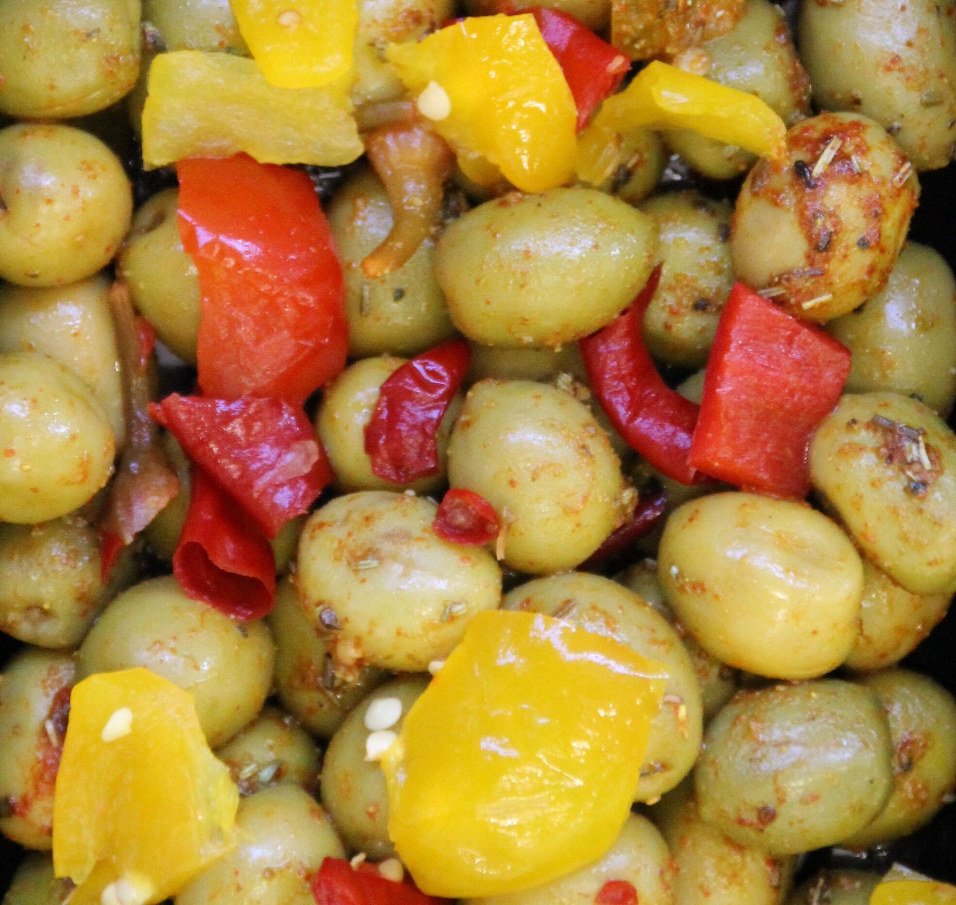 Olives vertes à l'Antillaise - Sachet sous Vide 3KG - VRAC