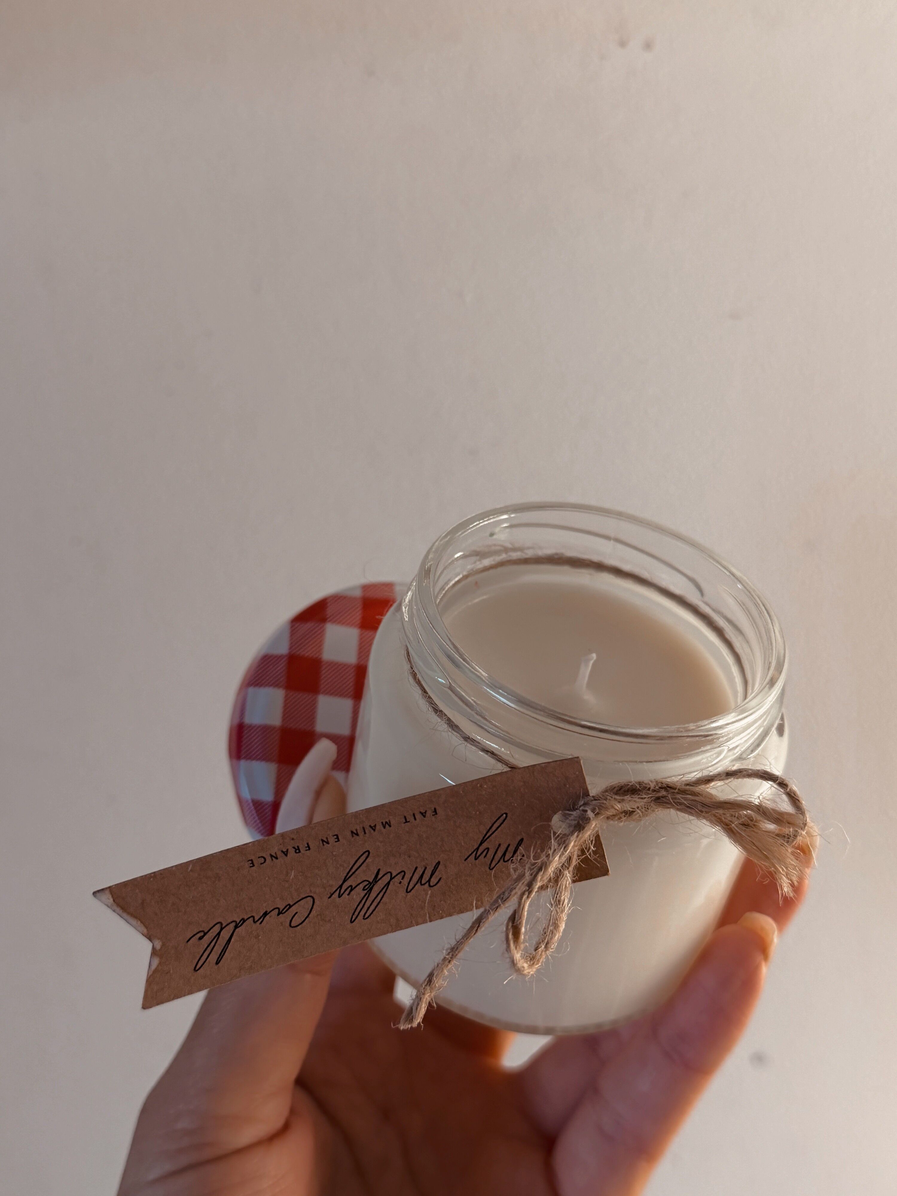 Limited edition jam jar candle with scents from my grandmother
