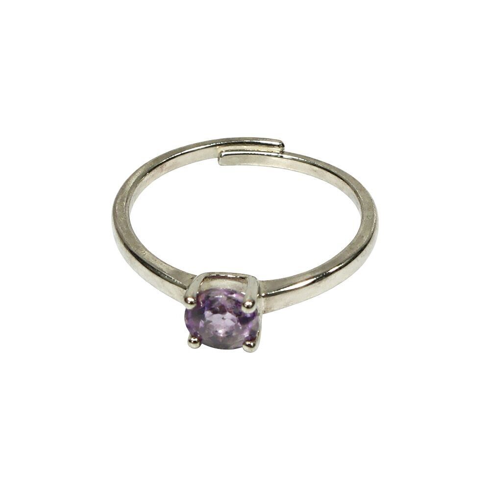 Silver-Plated Adjustable Ring (#32)